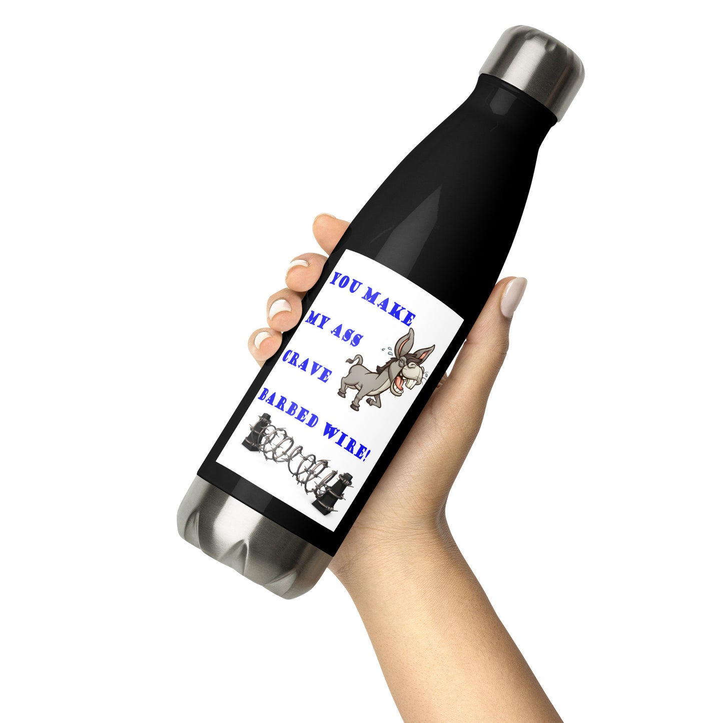 Snarkey Country Humor Stainless steel water bottle