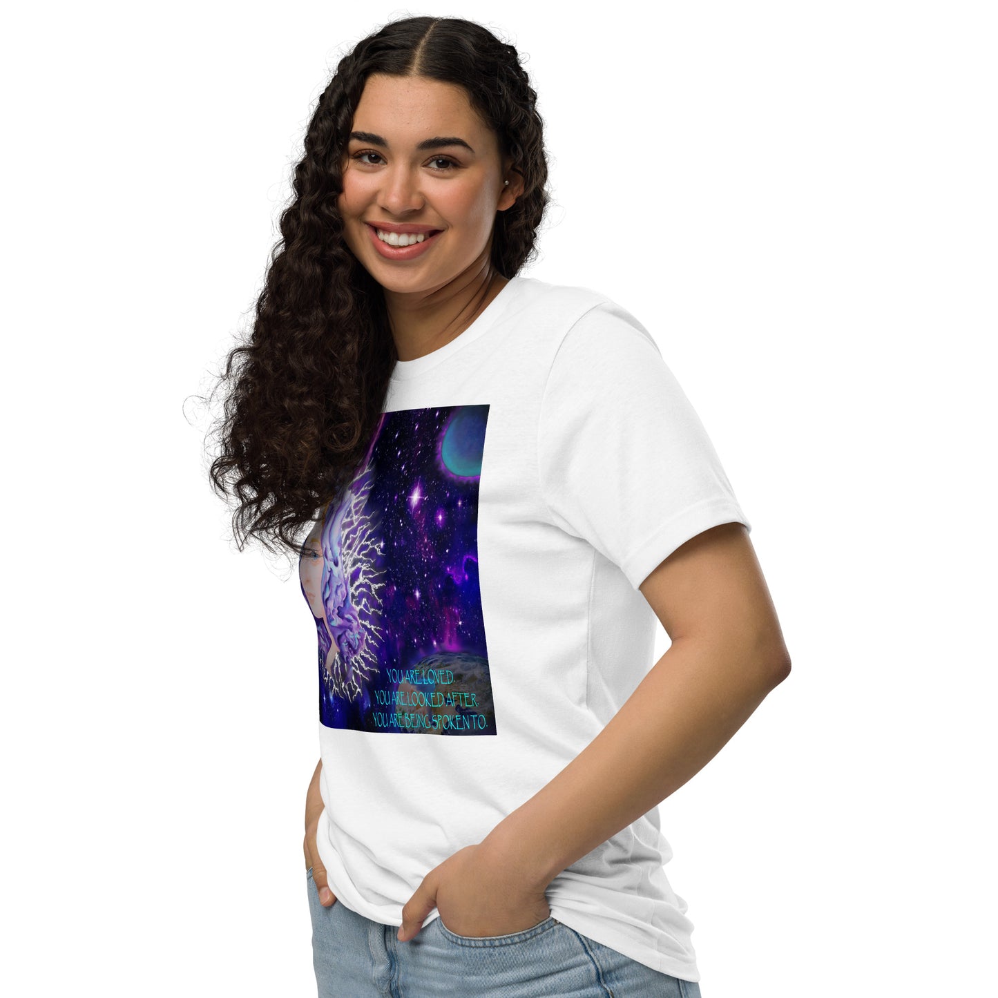 Intergalactic Space Bunny Unisex staple eco t-shirt