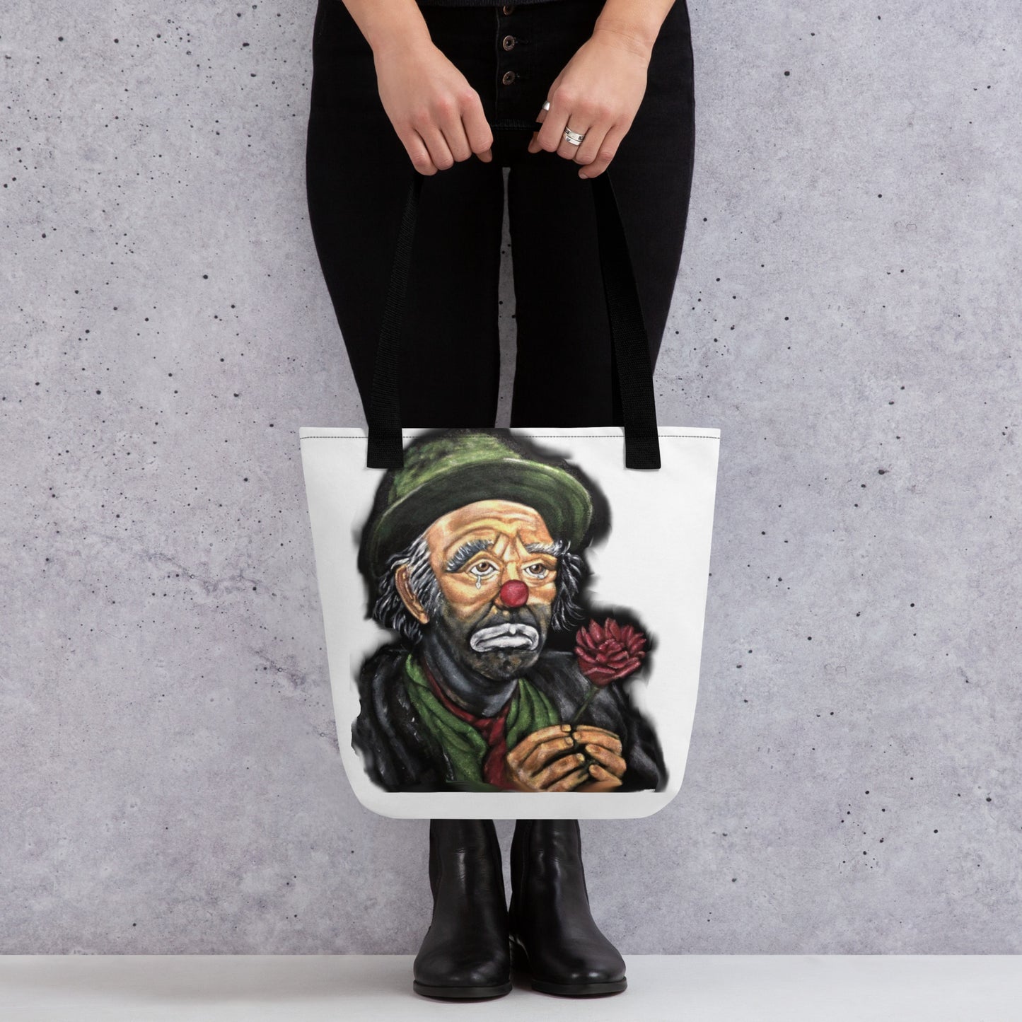 Emmett Kelly Sad Clown Tote bag