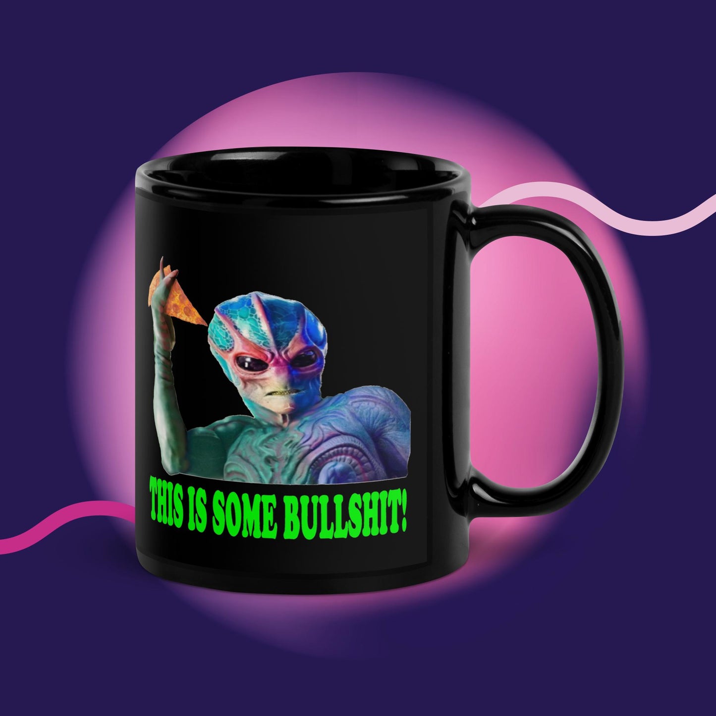 Resident Alien Black Glossy Mug