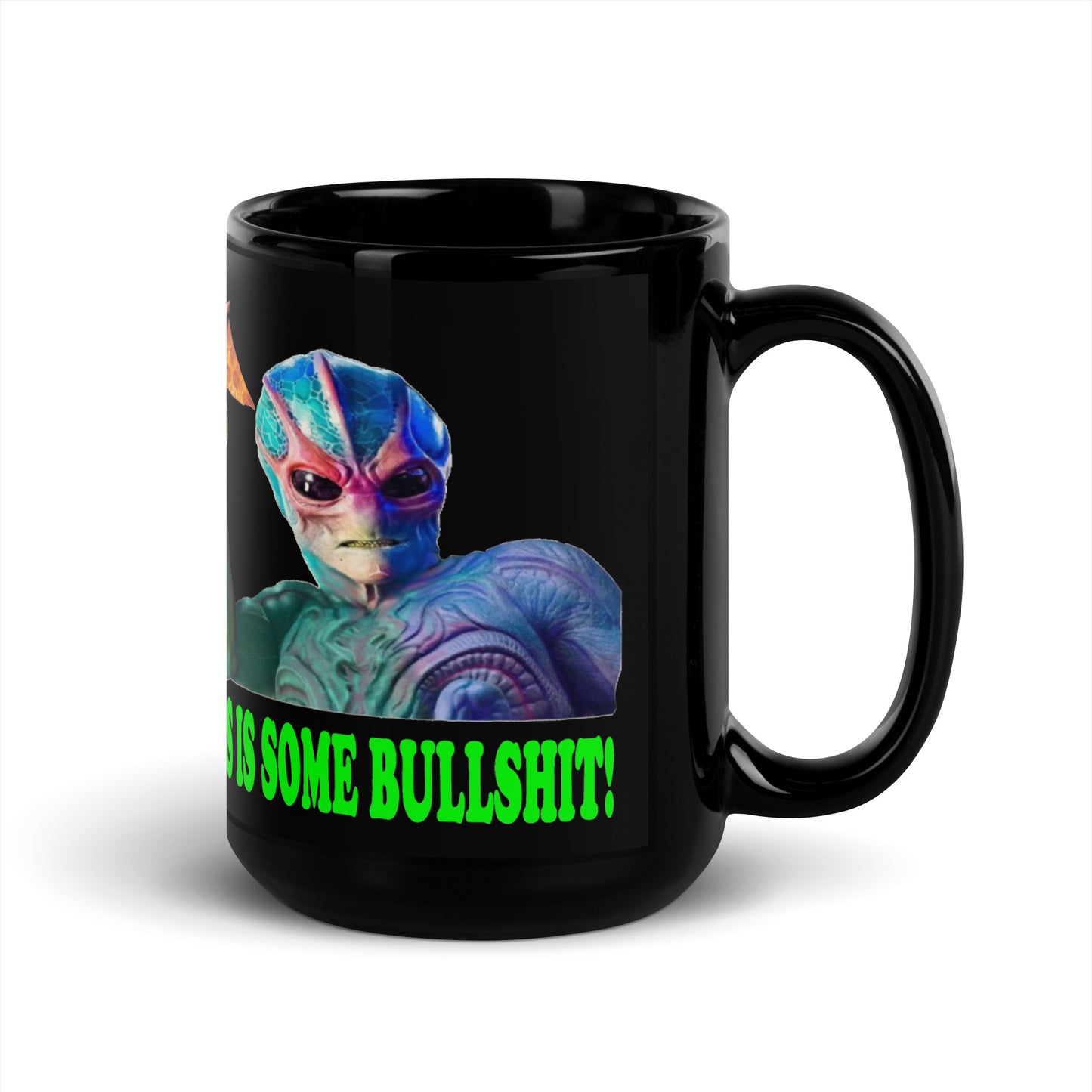 Resident Alien Black Glossy Mug