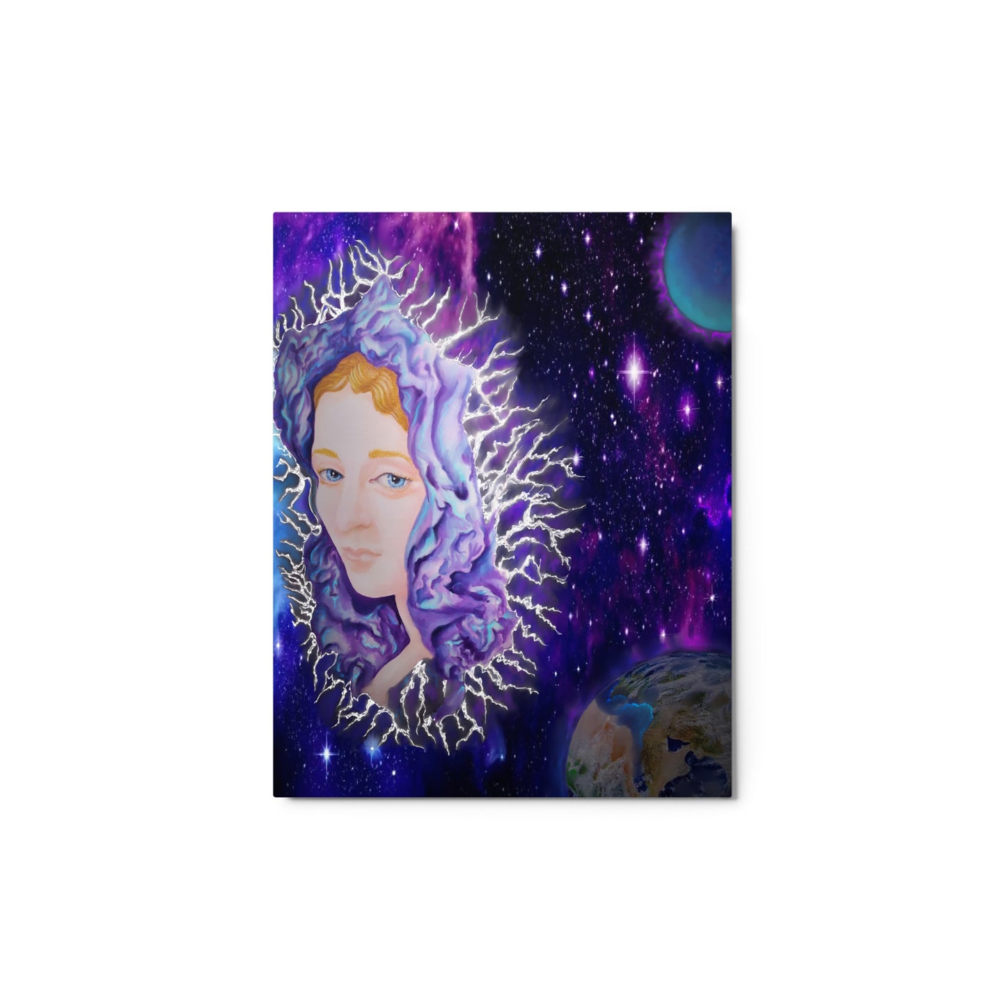 Original Art Angel in Space Metal prints