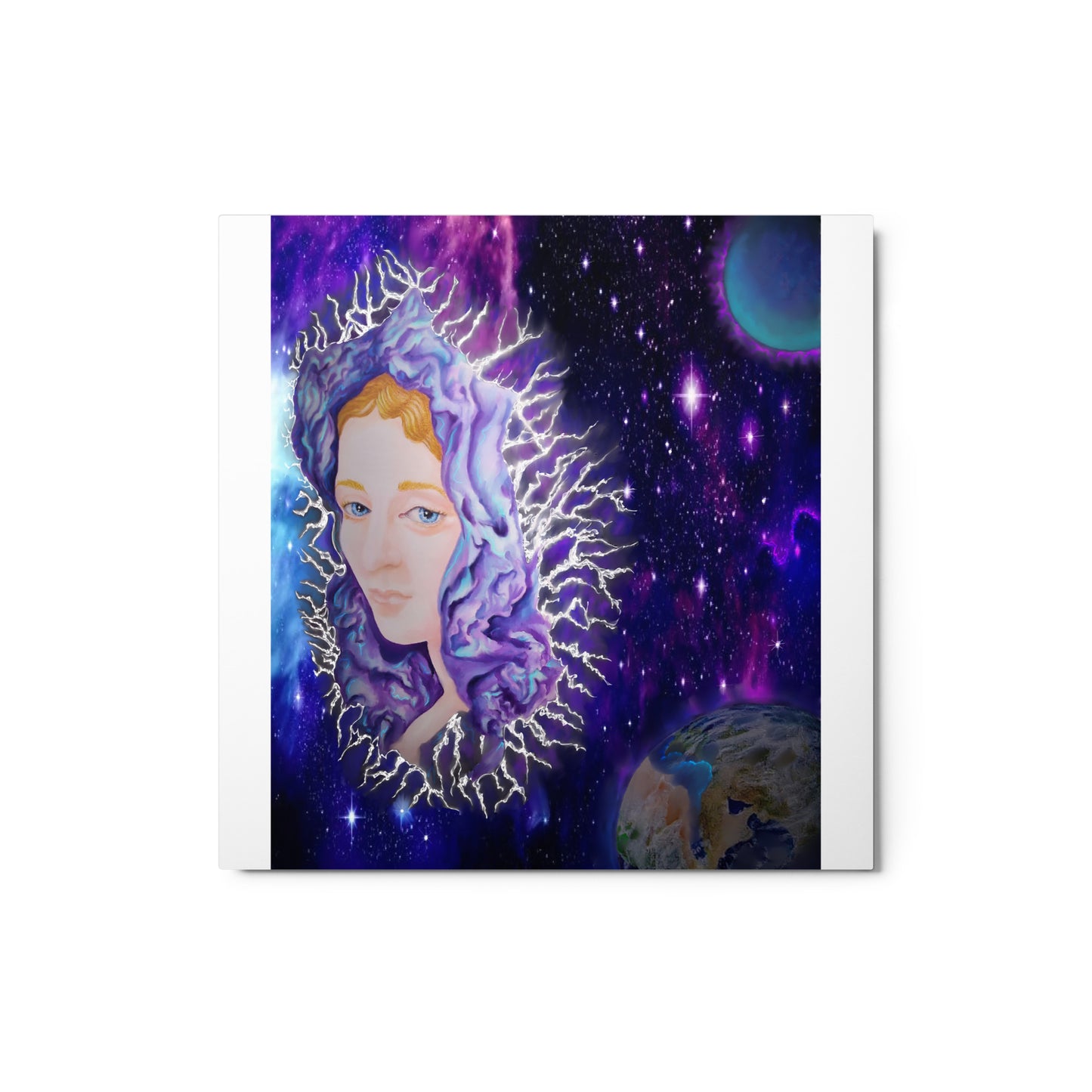 Original Art Angel in Space Metal prints