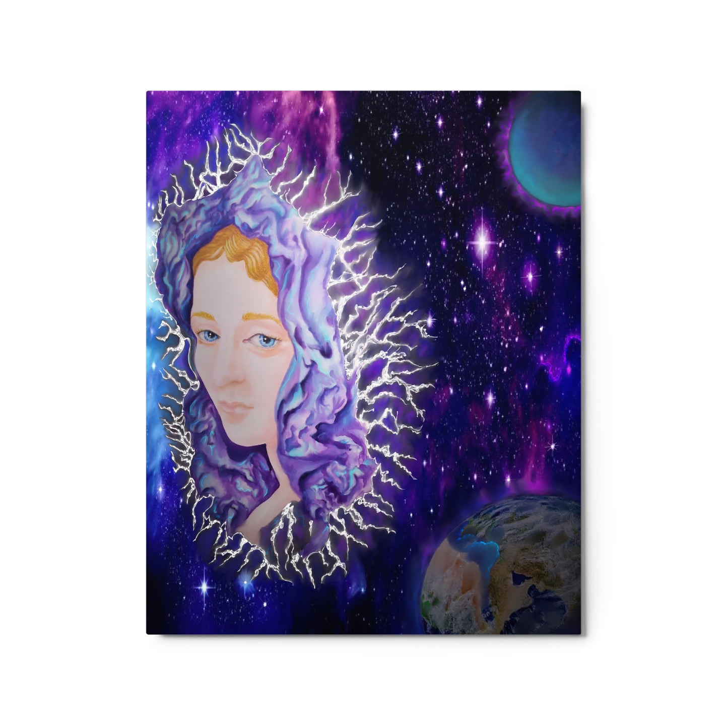 Original Art Angel in Space Metal prints