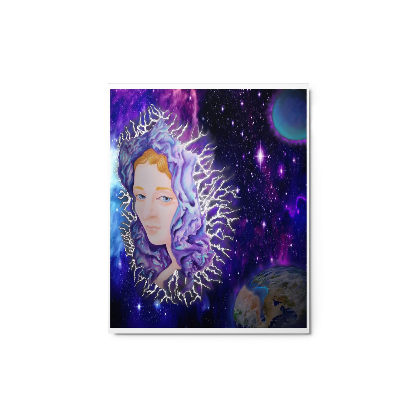 Original Art Angel in Space Metal prints