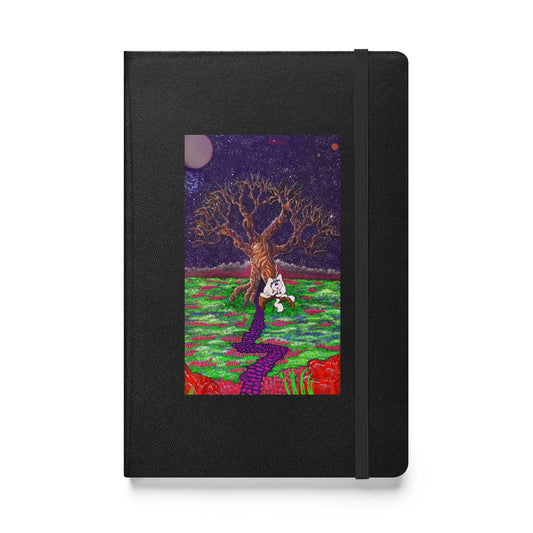 Inter Galactic Space Bunny Art Hardcover bound notebook