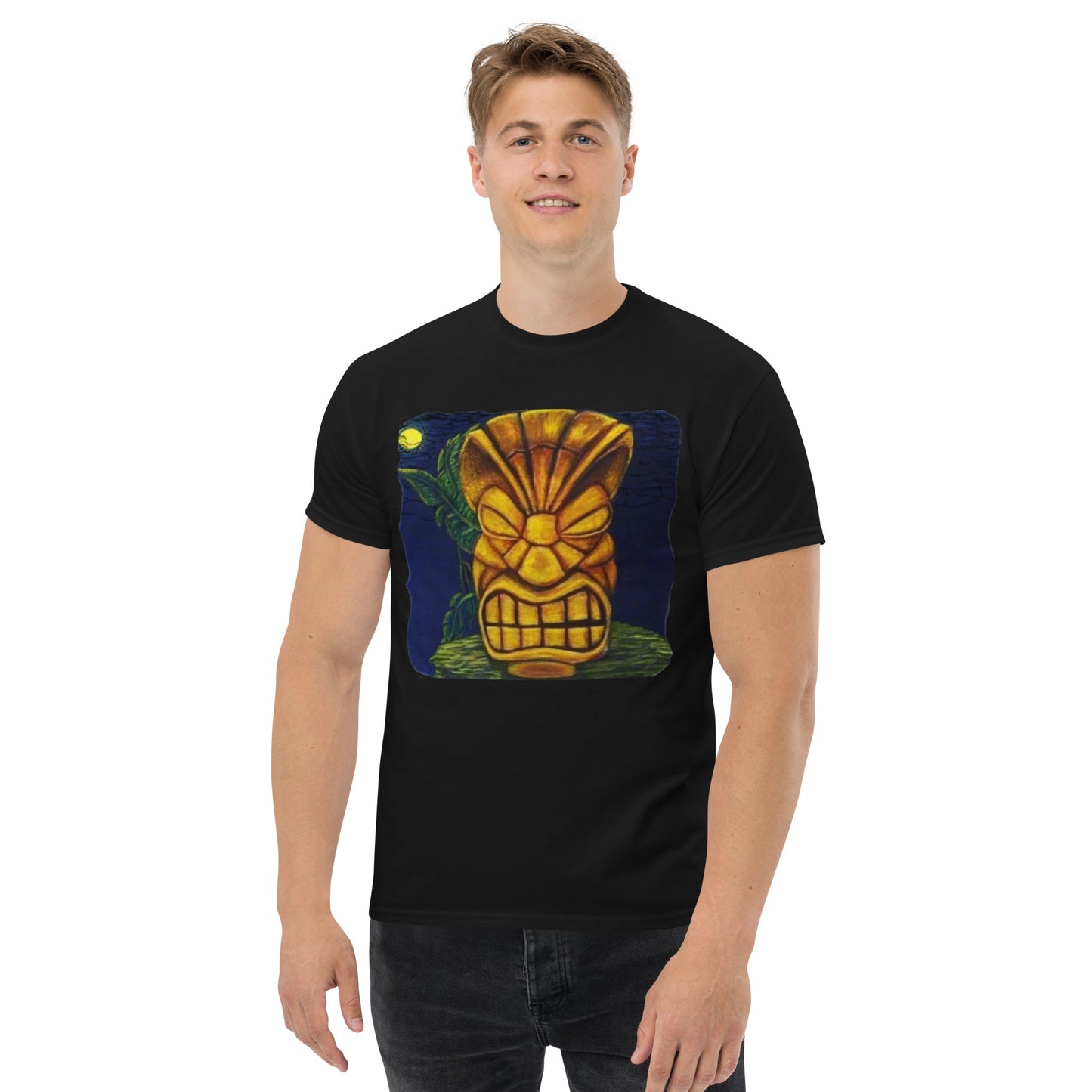 Tiki Man Art Men's classic tee