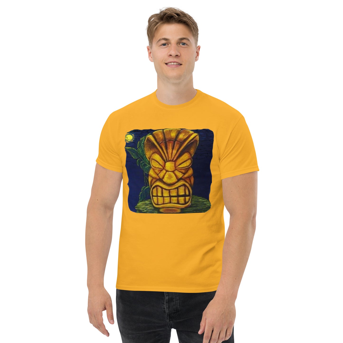 Tiki Man Art Men's classic tee