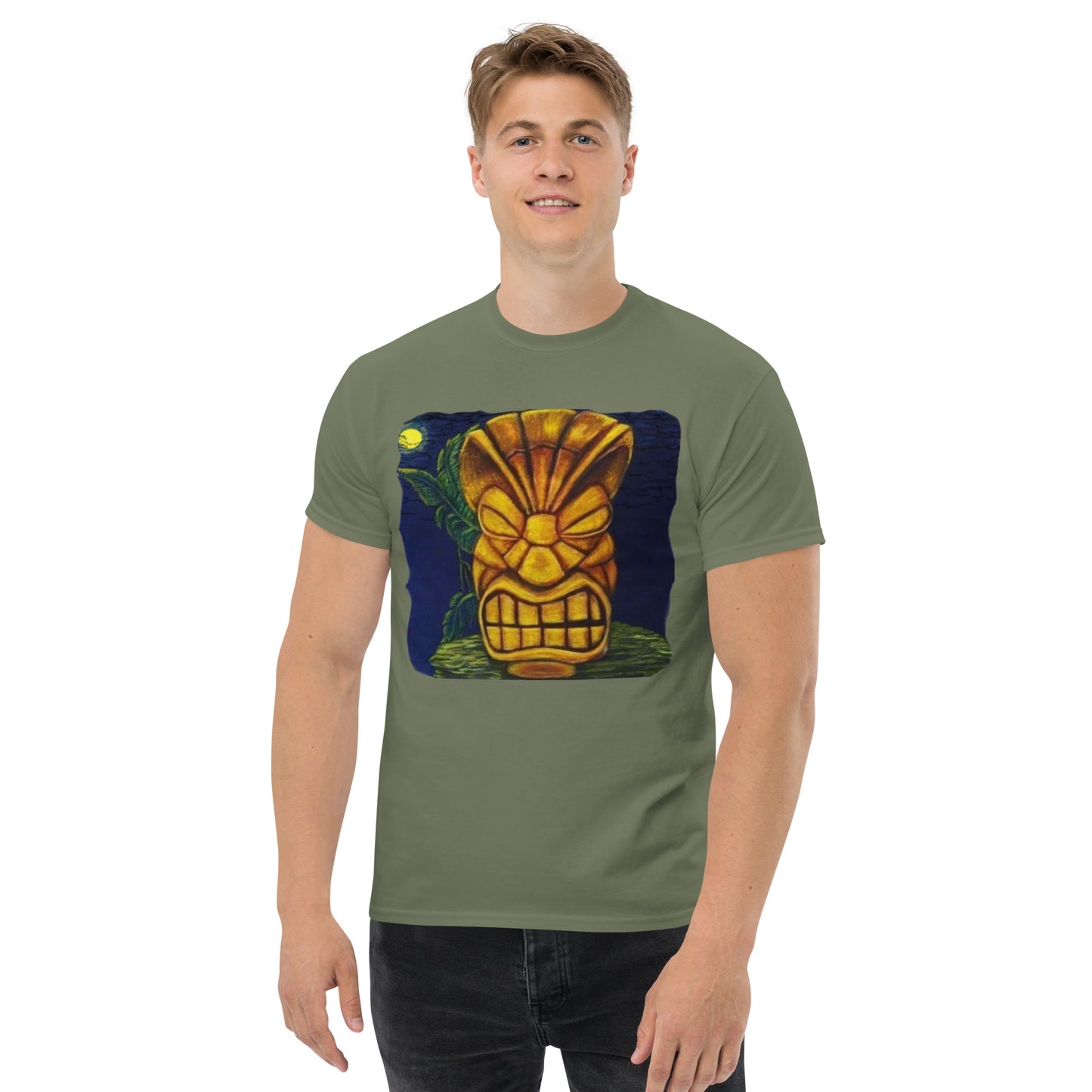 Tiki Man Art Men's classic tee