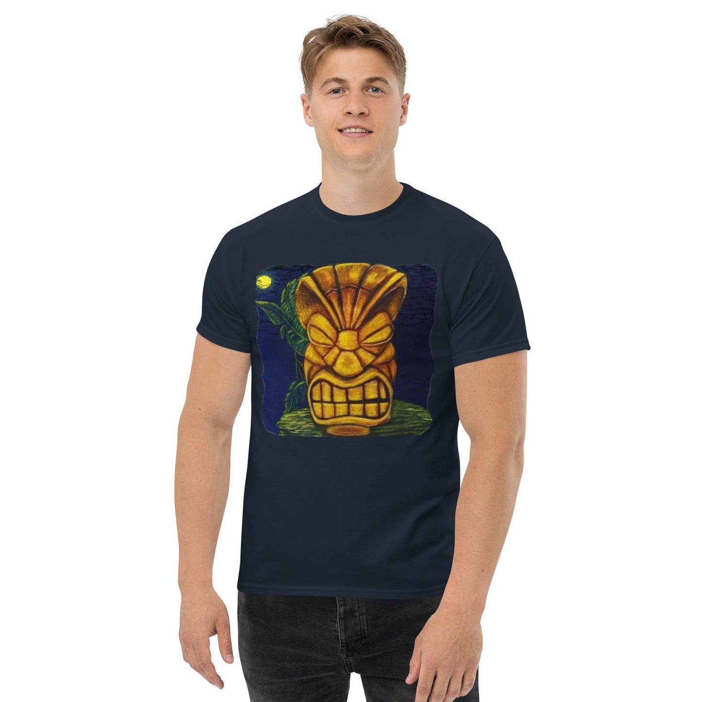 Tiki Man Art Men's classic tee