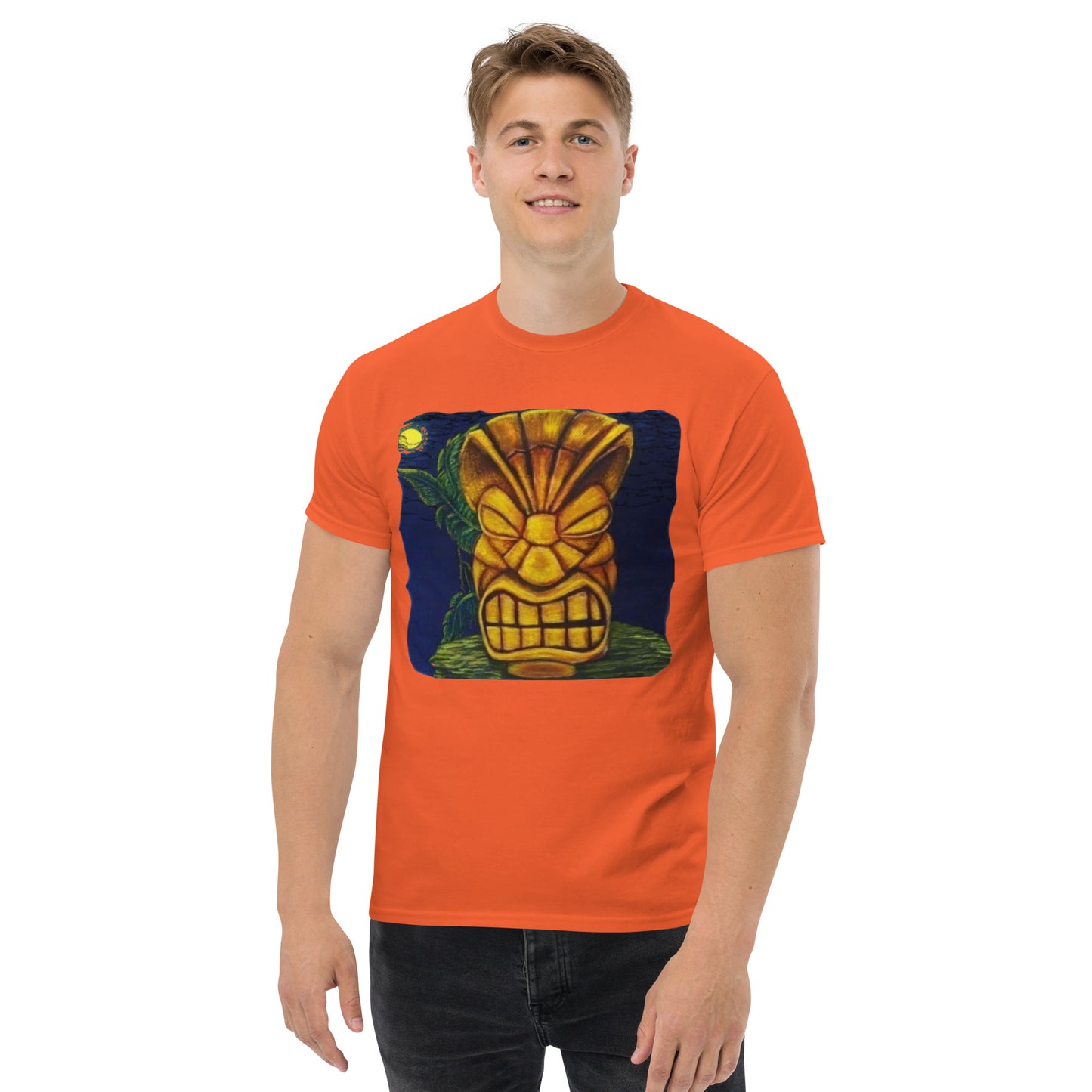 Tiki Man Art Men's classic tee