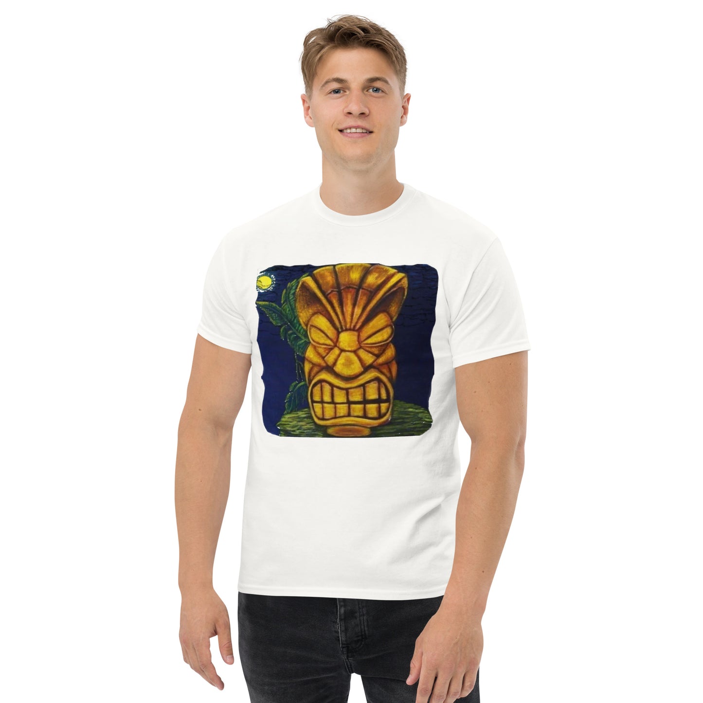 Tiki Man Art Men's classic tee