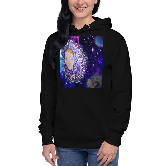 Original Art Angel in Space Unisex Hoodie