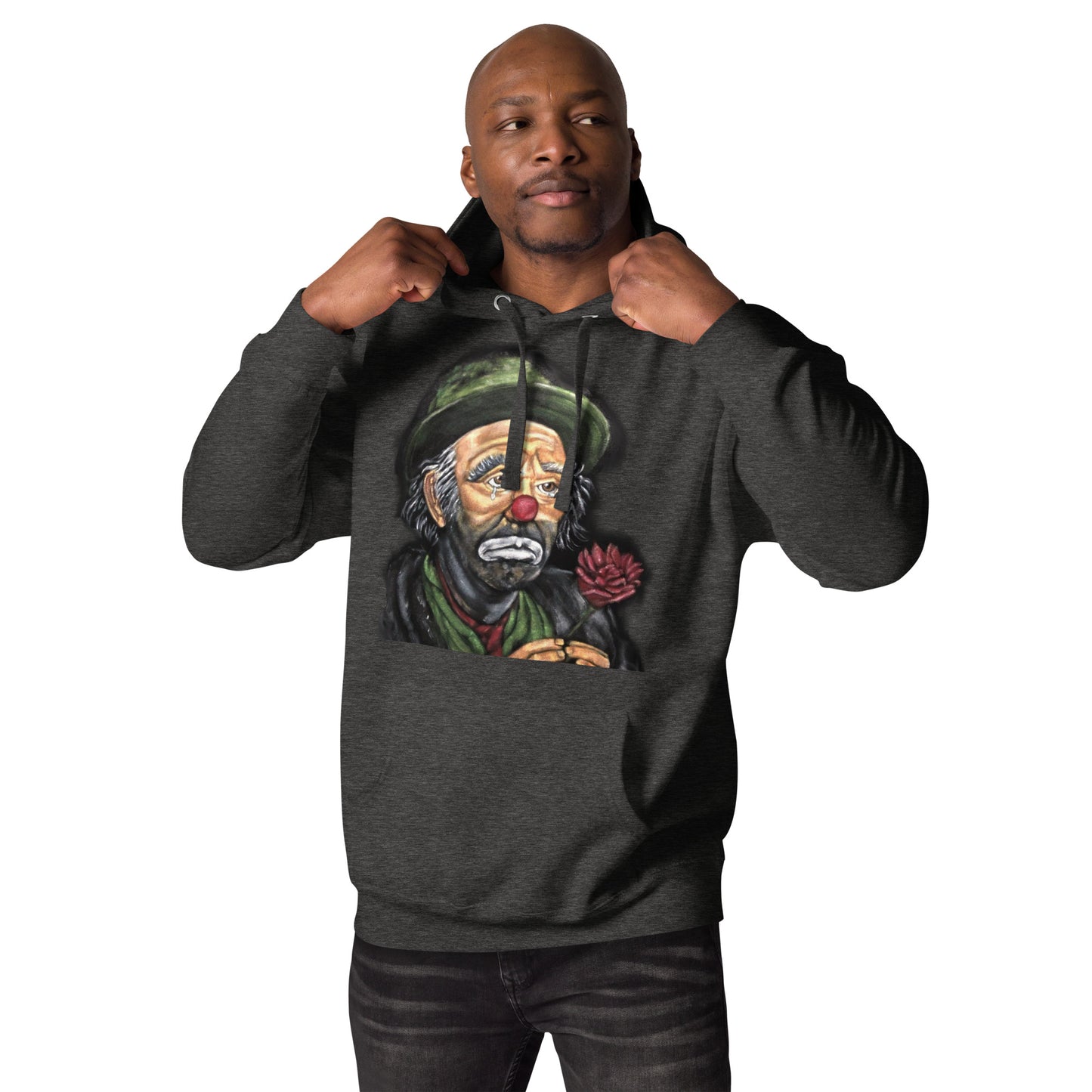 Emmett Kelly Sad Clown Original Art Unisex Hoodie