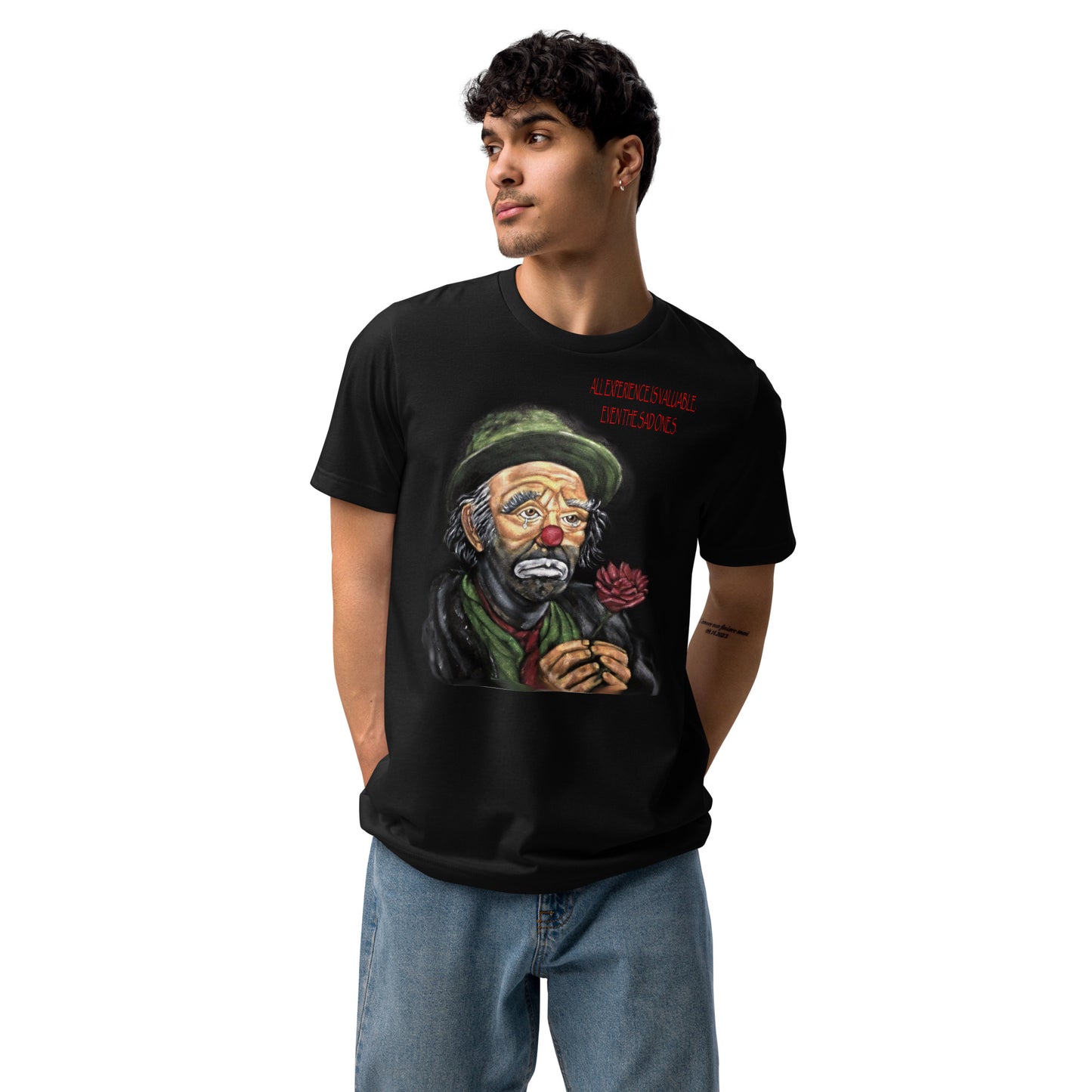 Emmett Kelley Sad Clown Original Art Unisex staple eco t-shirt