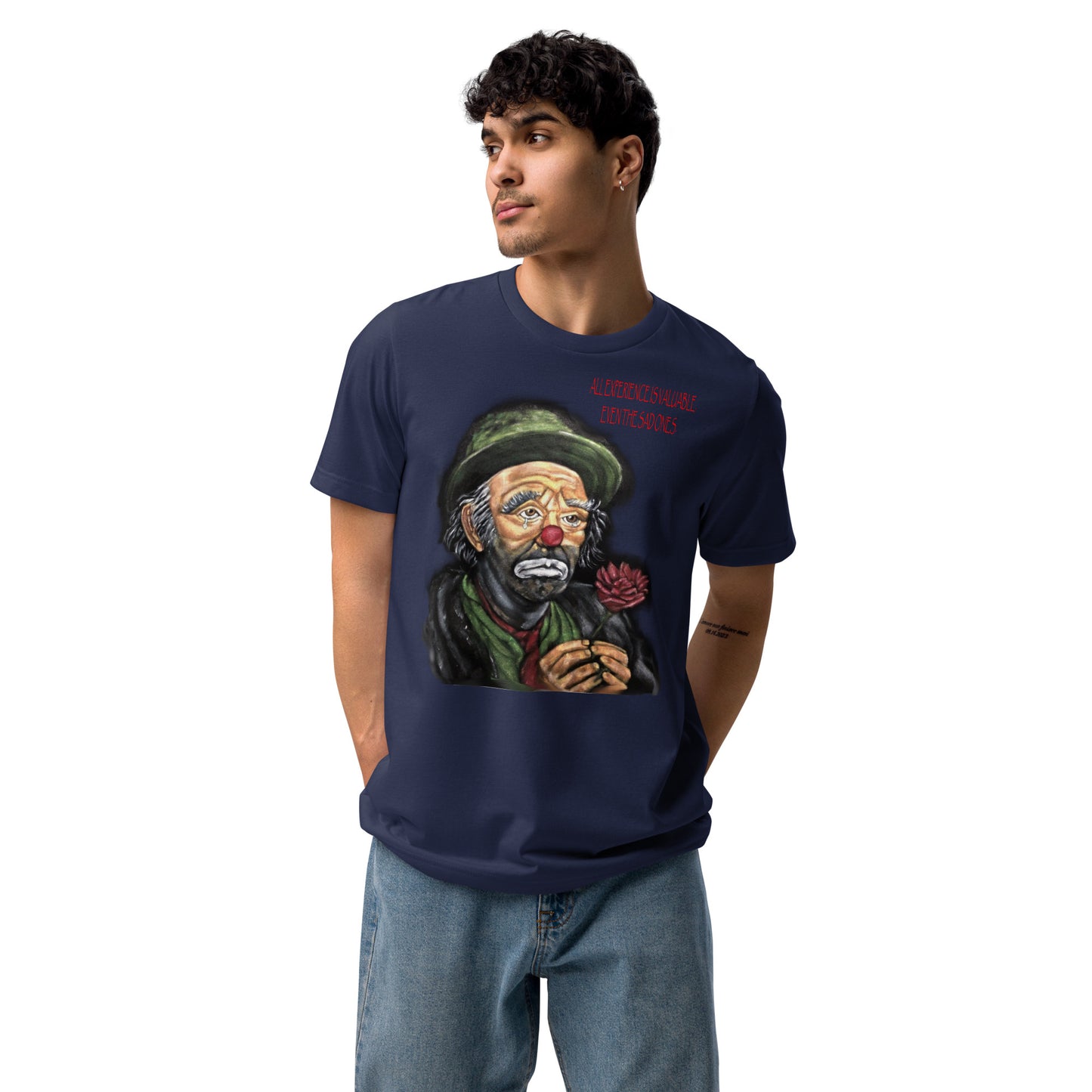 Emmett Kelley Sad Clown Original Art Unisex staple eco t-shirt