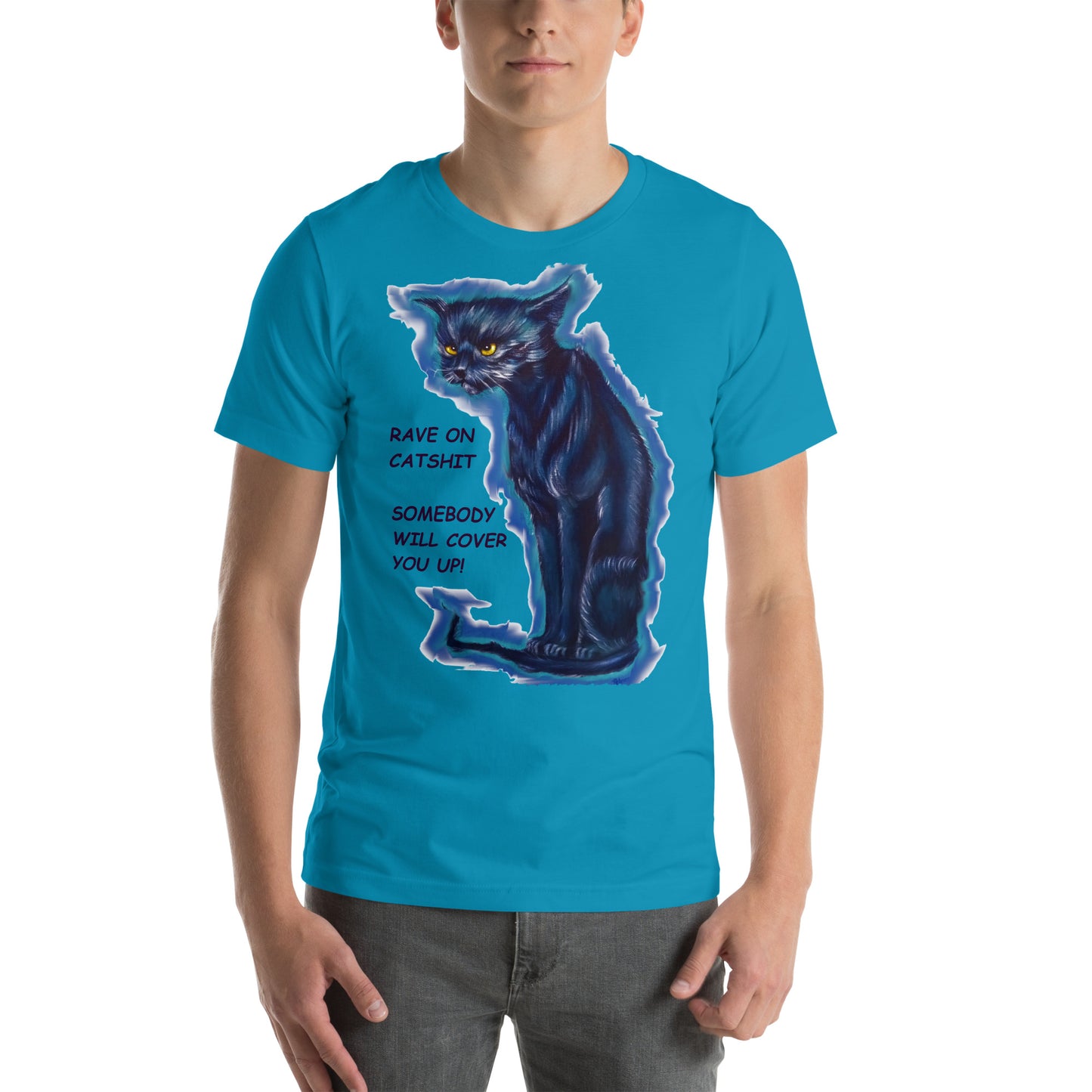 Country Humor Angry Cat Unisex t-shirt