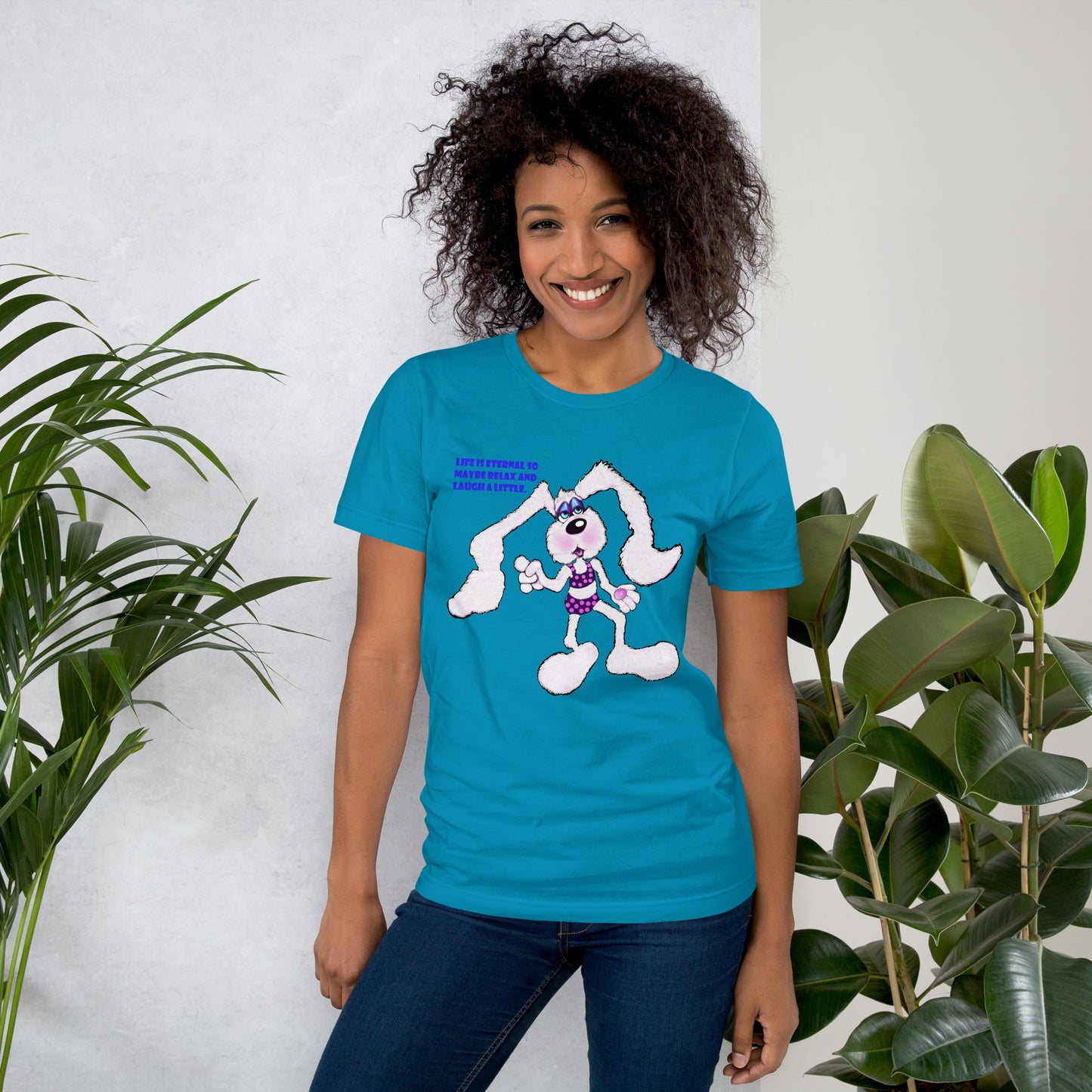 Intergalactic Space Bunny Fun Unisex t-shirt