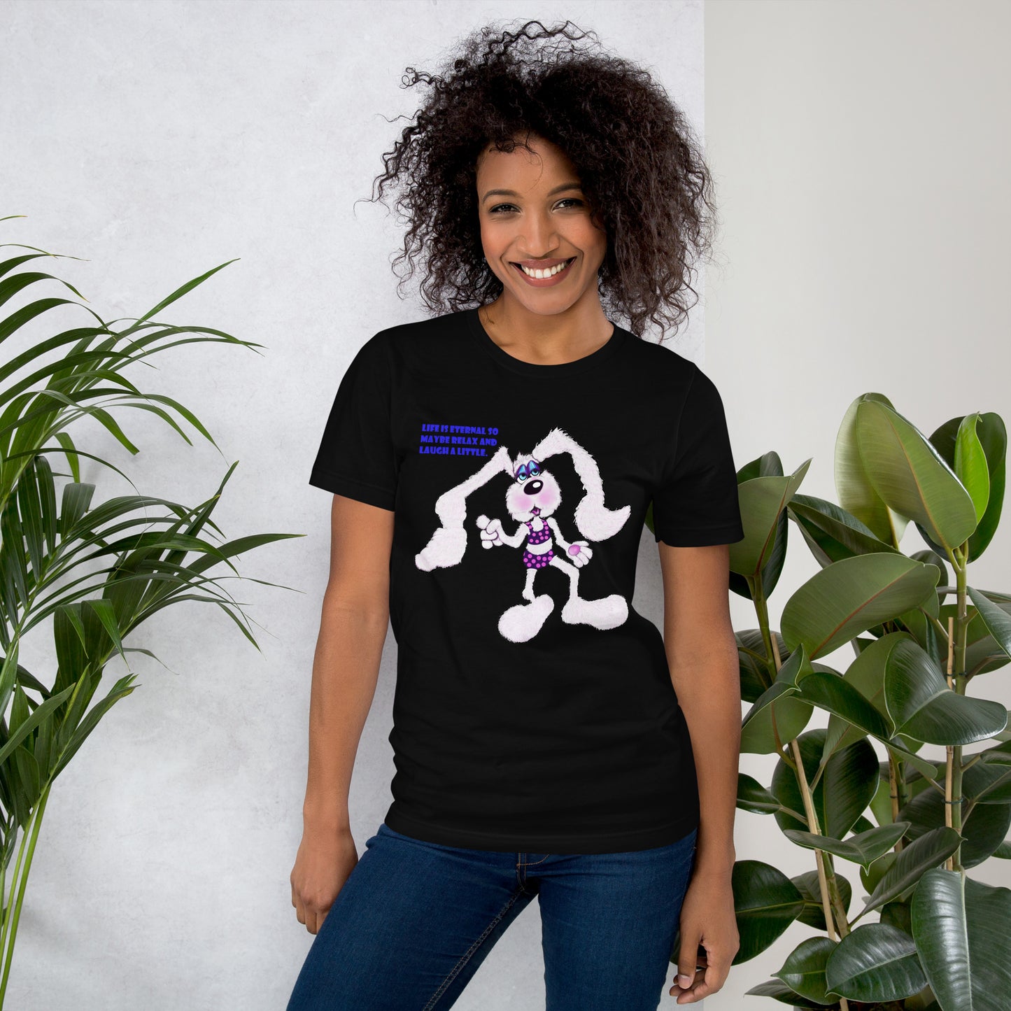 Intergalactic Space Bunny Fun Unisex t-shirt