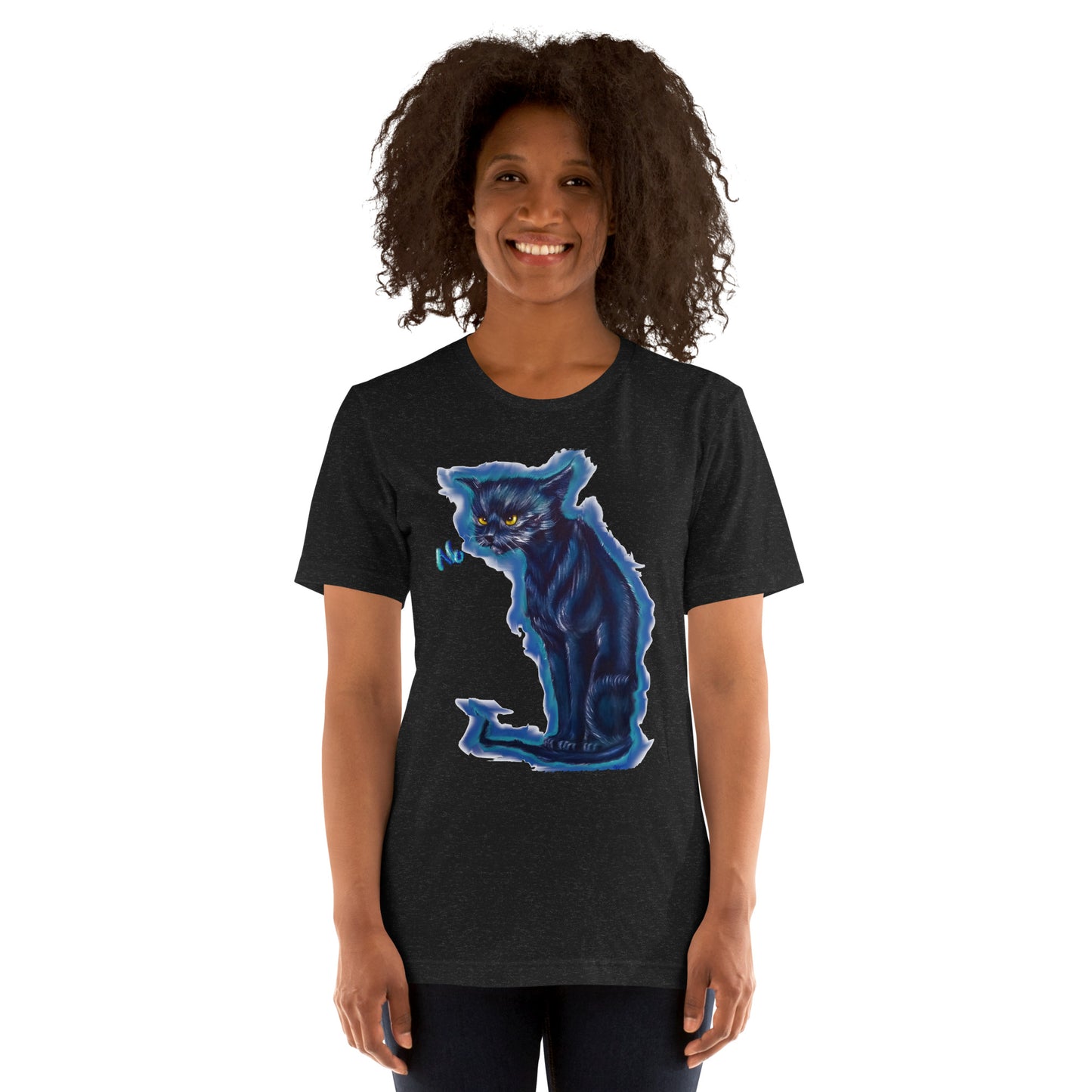 Original art angry cat Unisex t-shirt