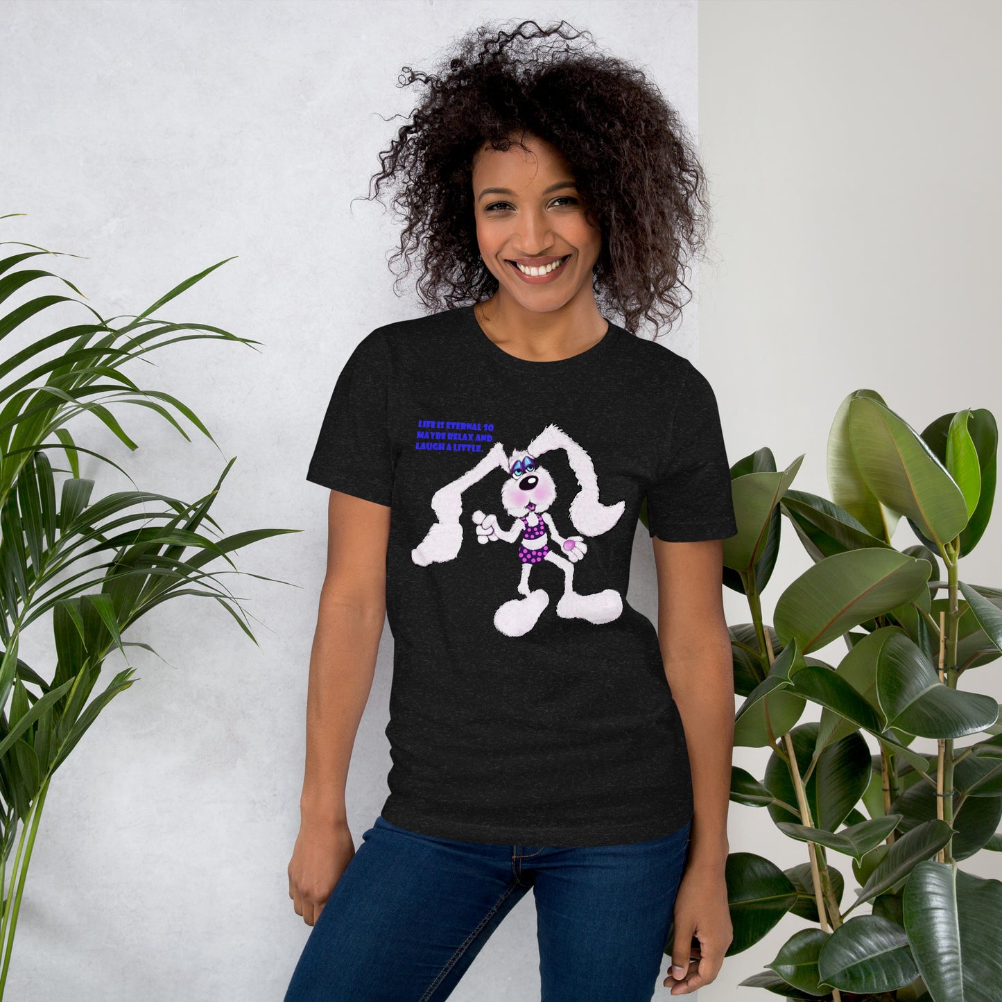 Intergalactic Space Bunny Fun Unisex t-shirt