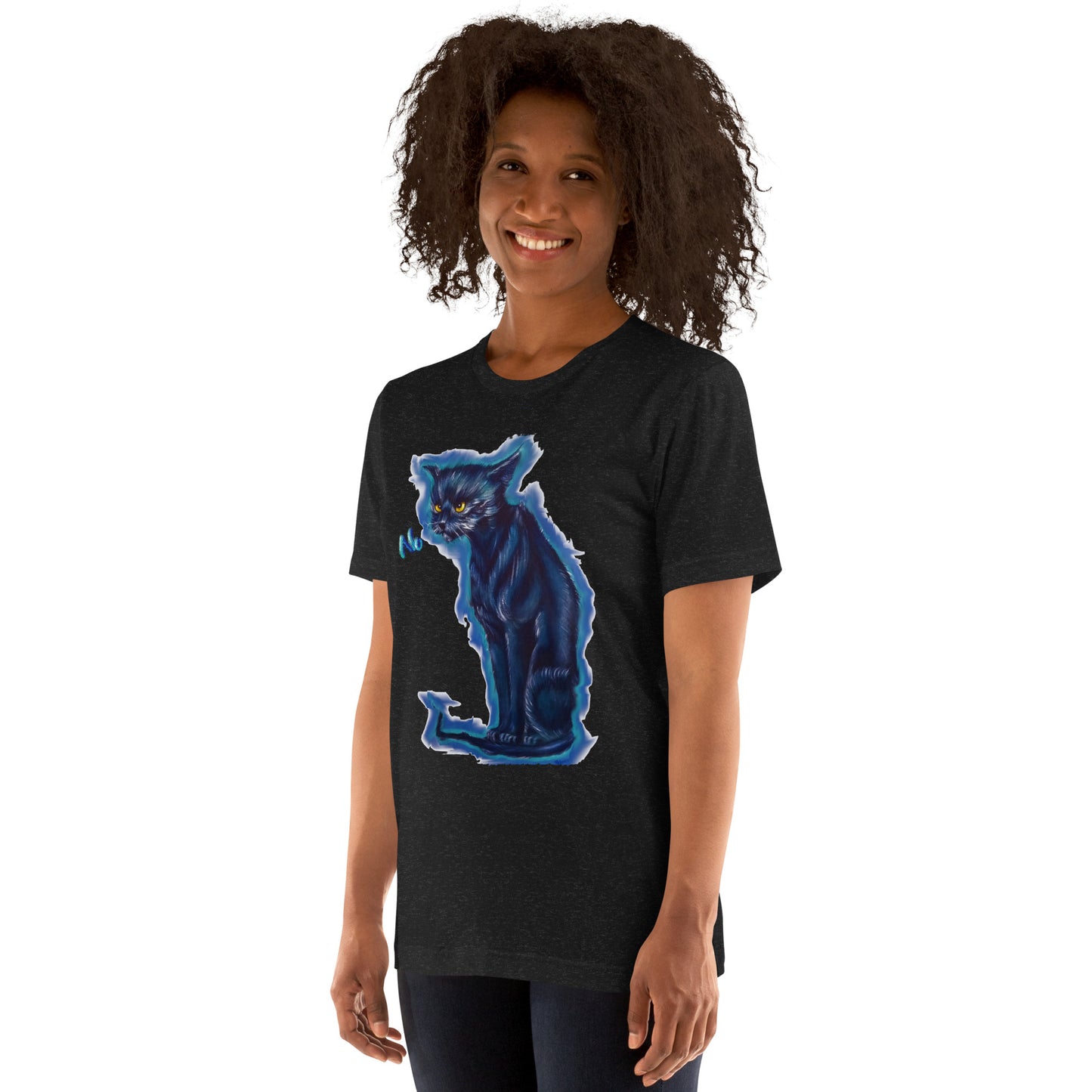 Original art angry cat Unisex t-shirt