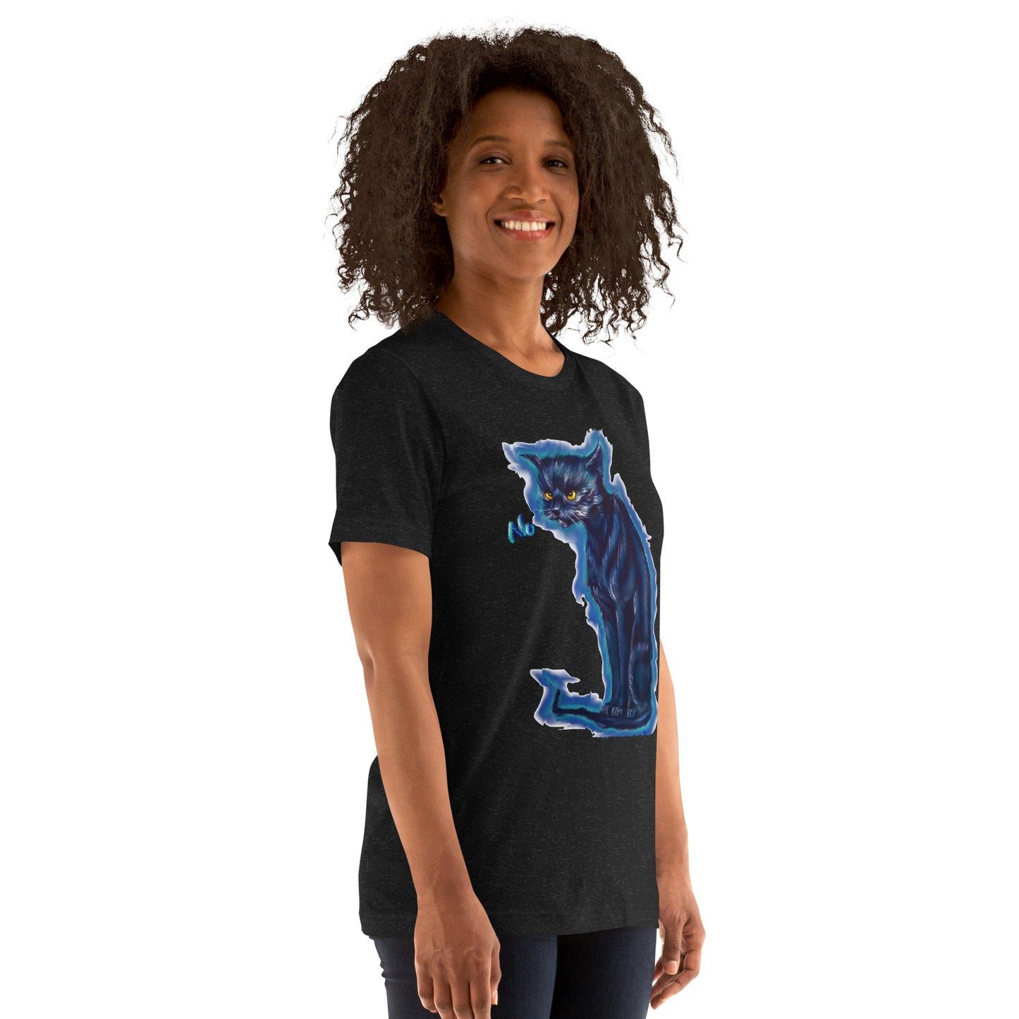 Original art angry cat Unisex t-shirt