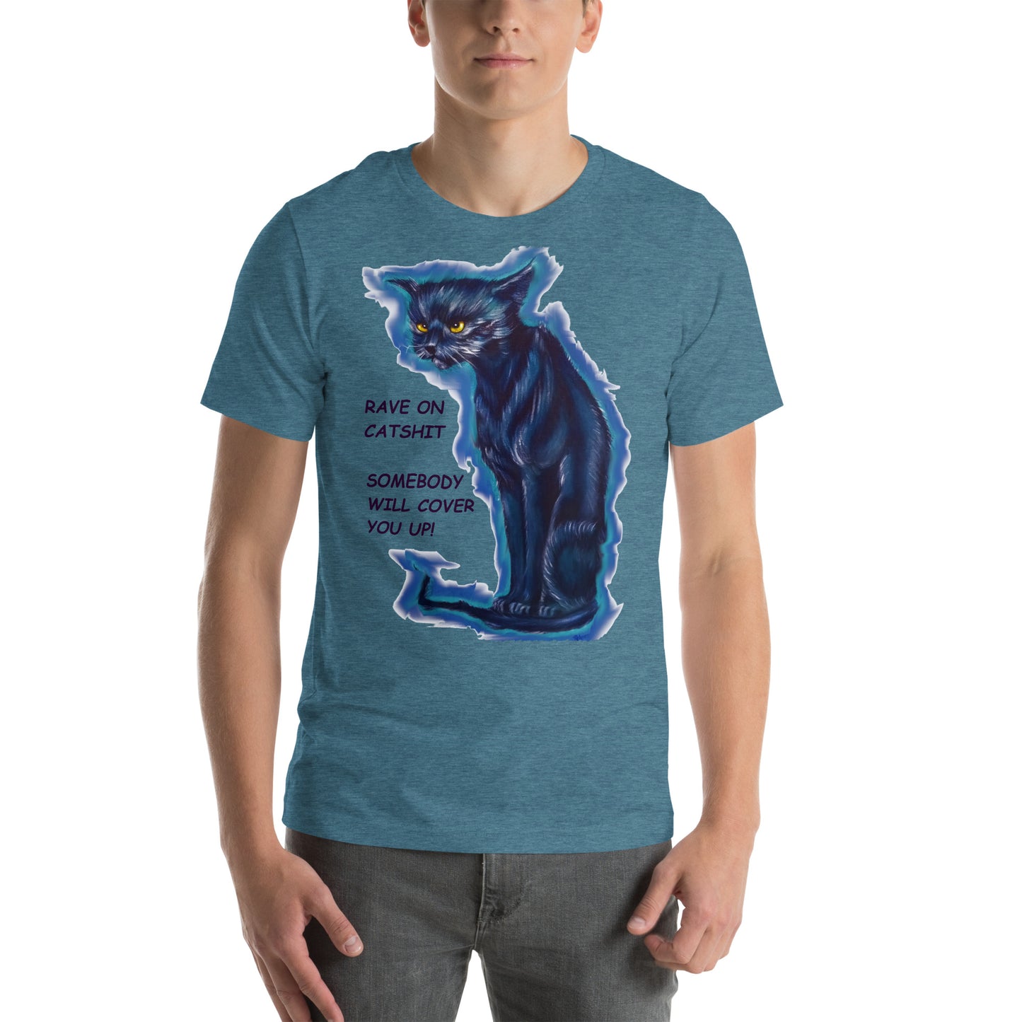 Country Humor Angry Cat Unisex t-shirt