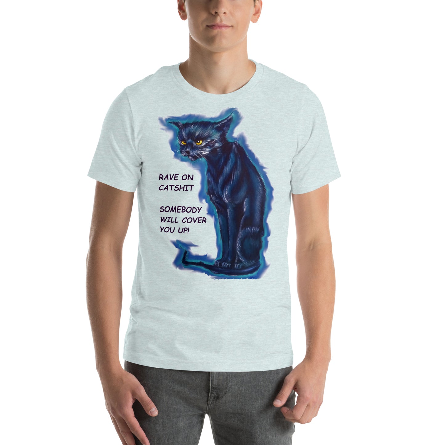 Country Humor Angry Cat Unisex t-shirt