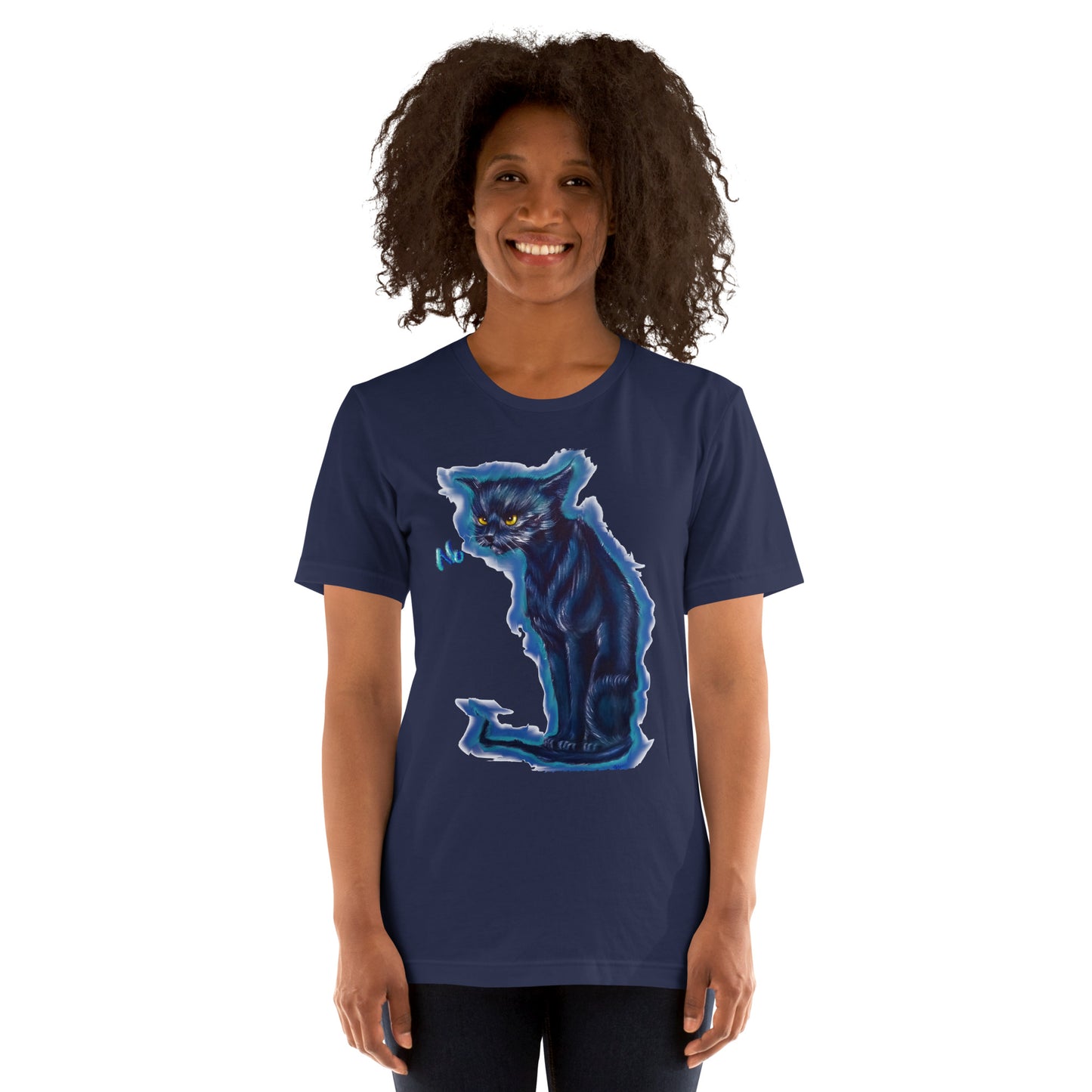 Original art angry cat Unisex t-shirt