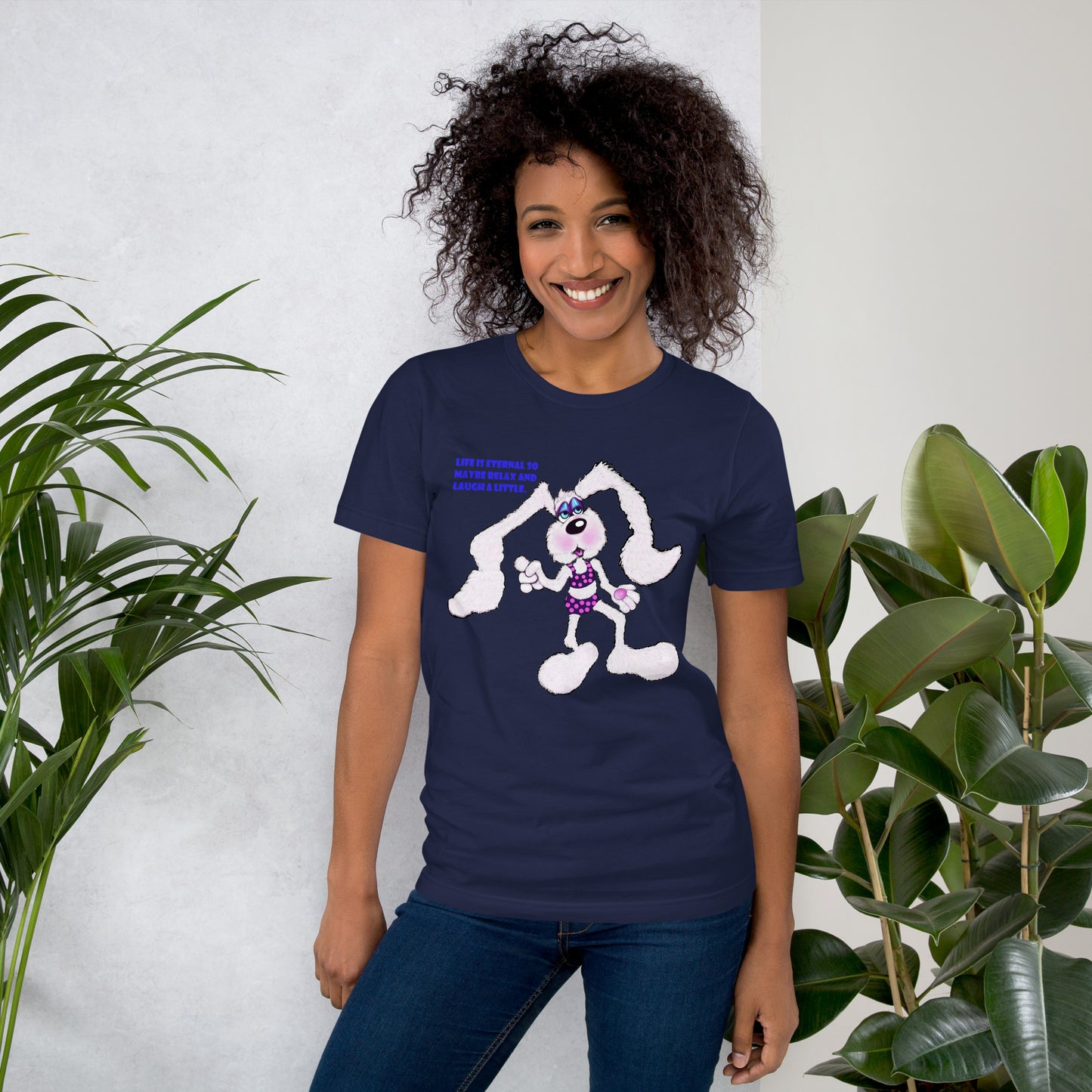 Intergalactic Space Bunny Fun Unisex t-shirt