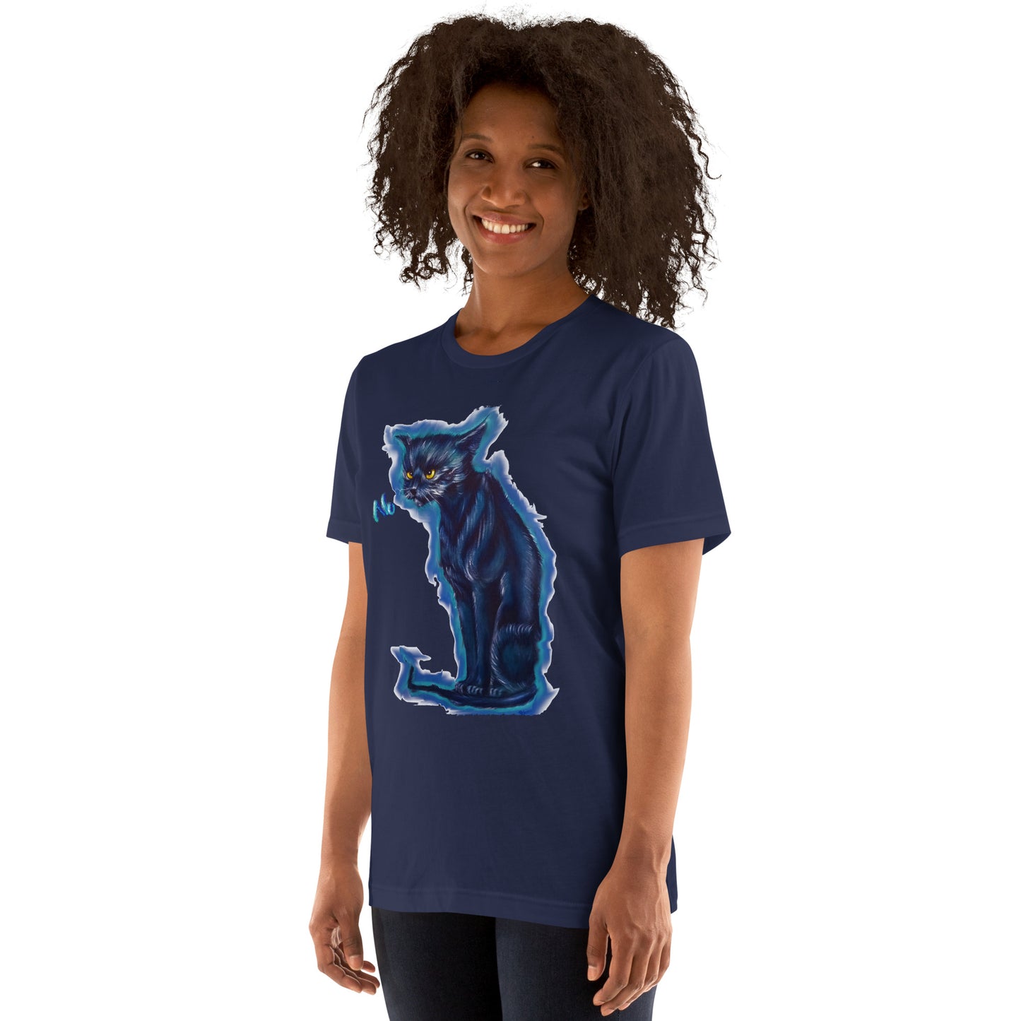 Original art angry cat Unisex t-shirt