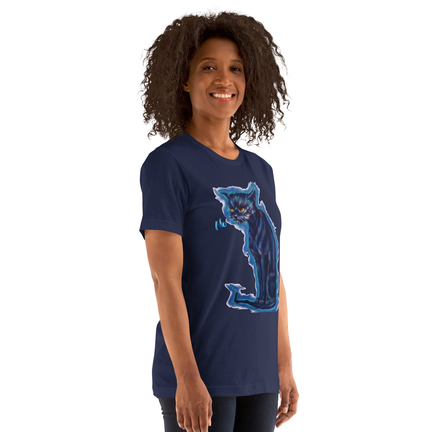 Original art angry cat Unisex t-shirt