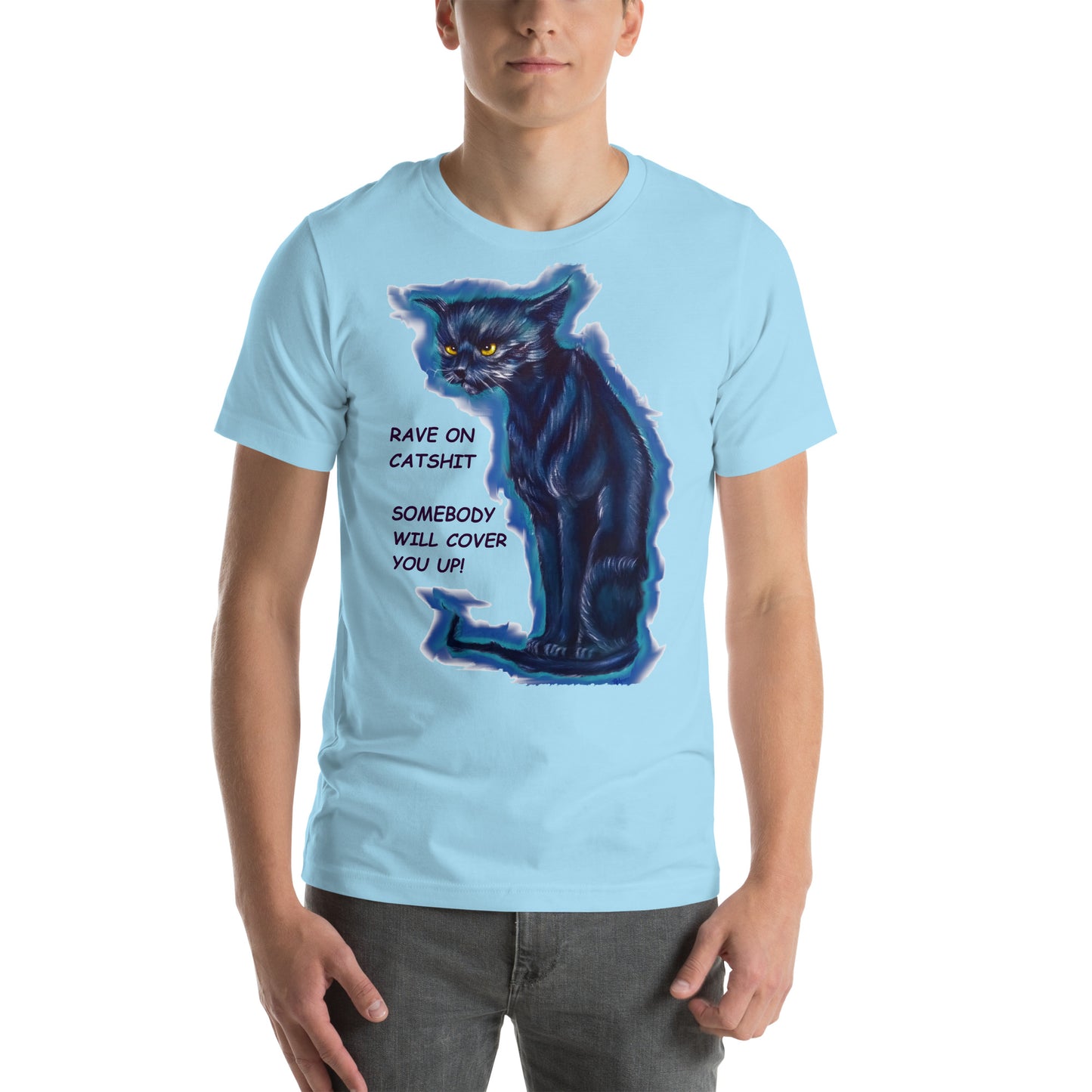 Country Humor Angry Cat Unisex t-shirt