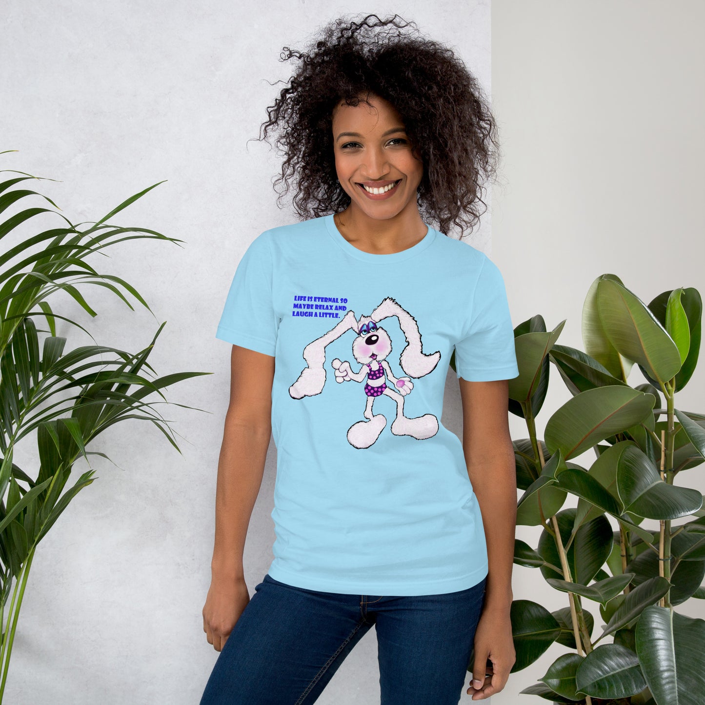 Intergalactic Space Bunny Fun Unisex t-shirt