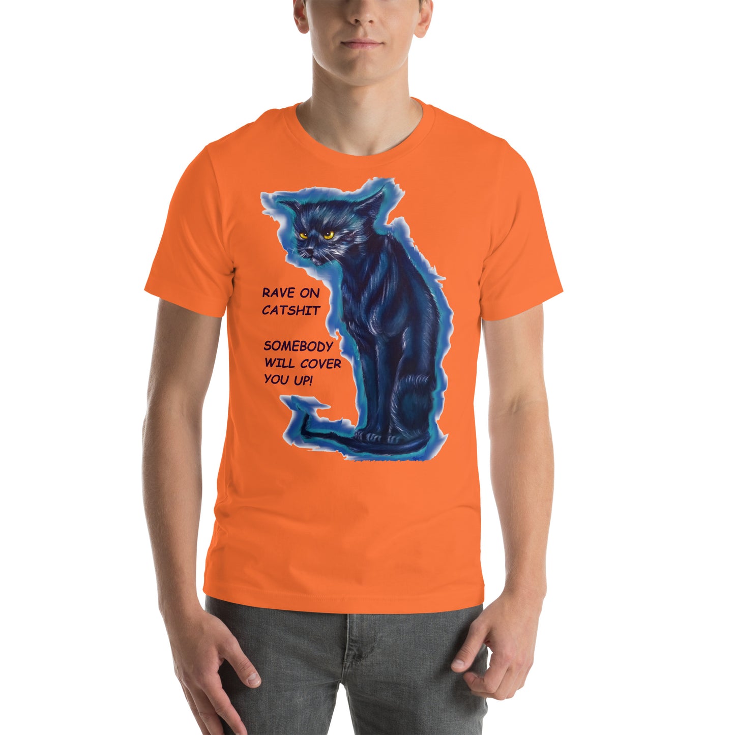 Country Humor Angry Cat Unisex t-shirt