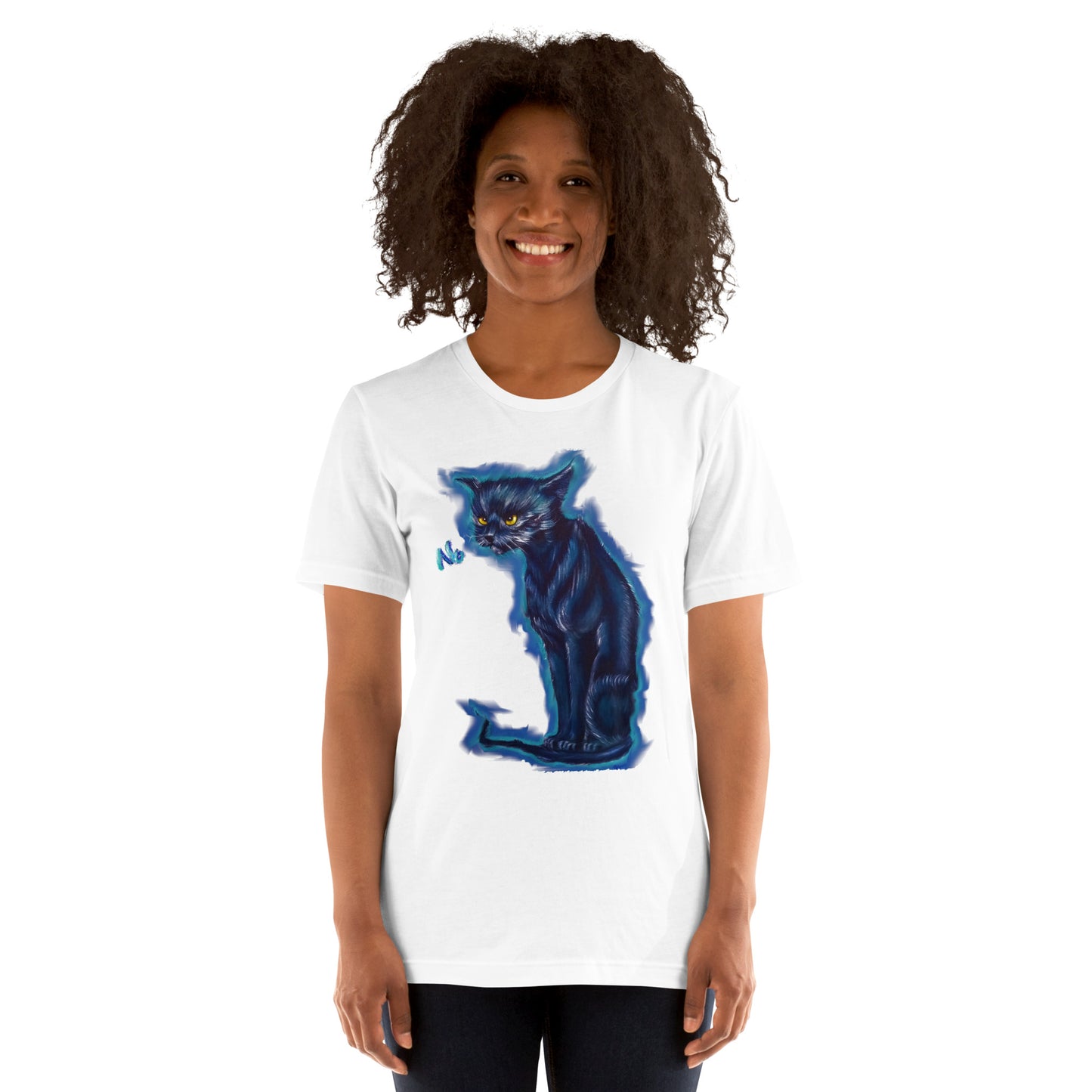 Original art angry cat Unisex t-shirt