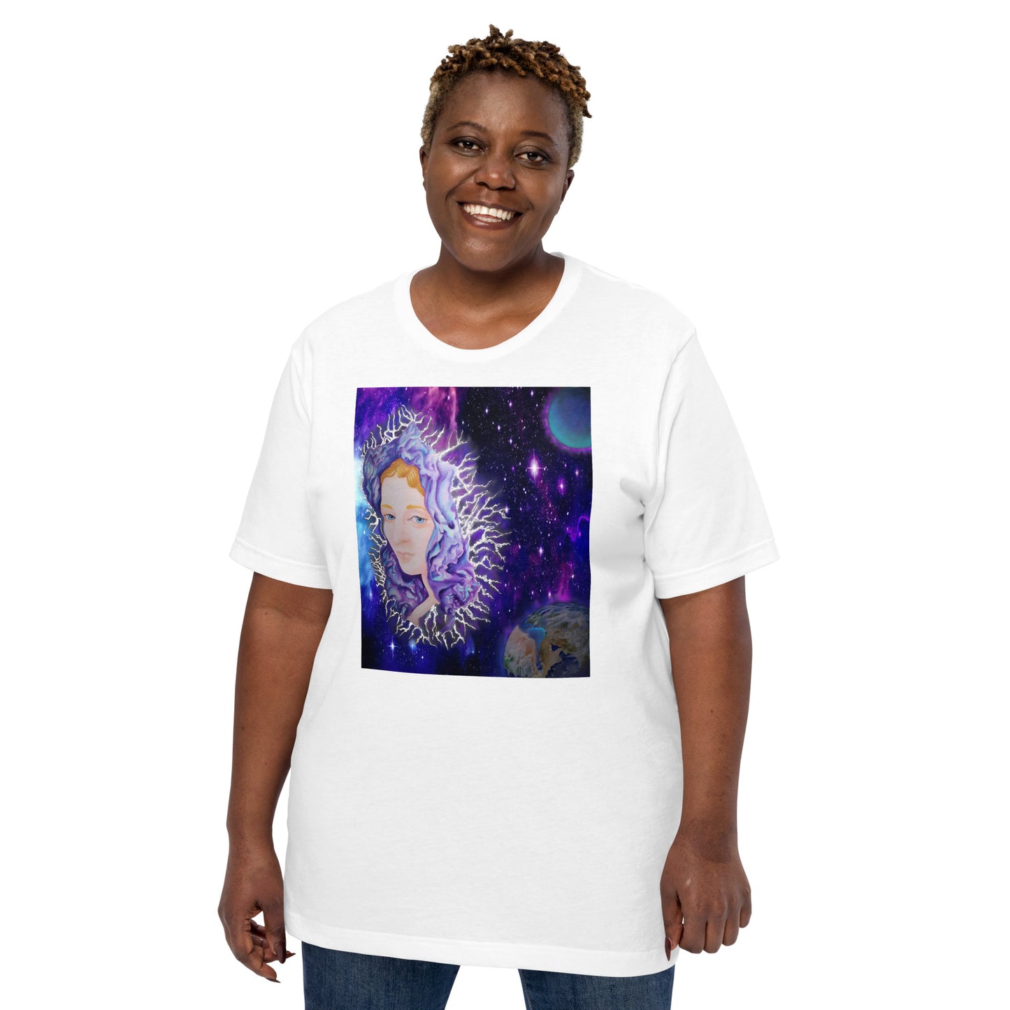 Original art Angel in Space Unisex t-shirt