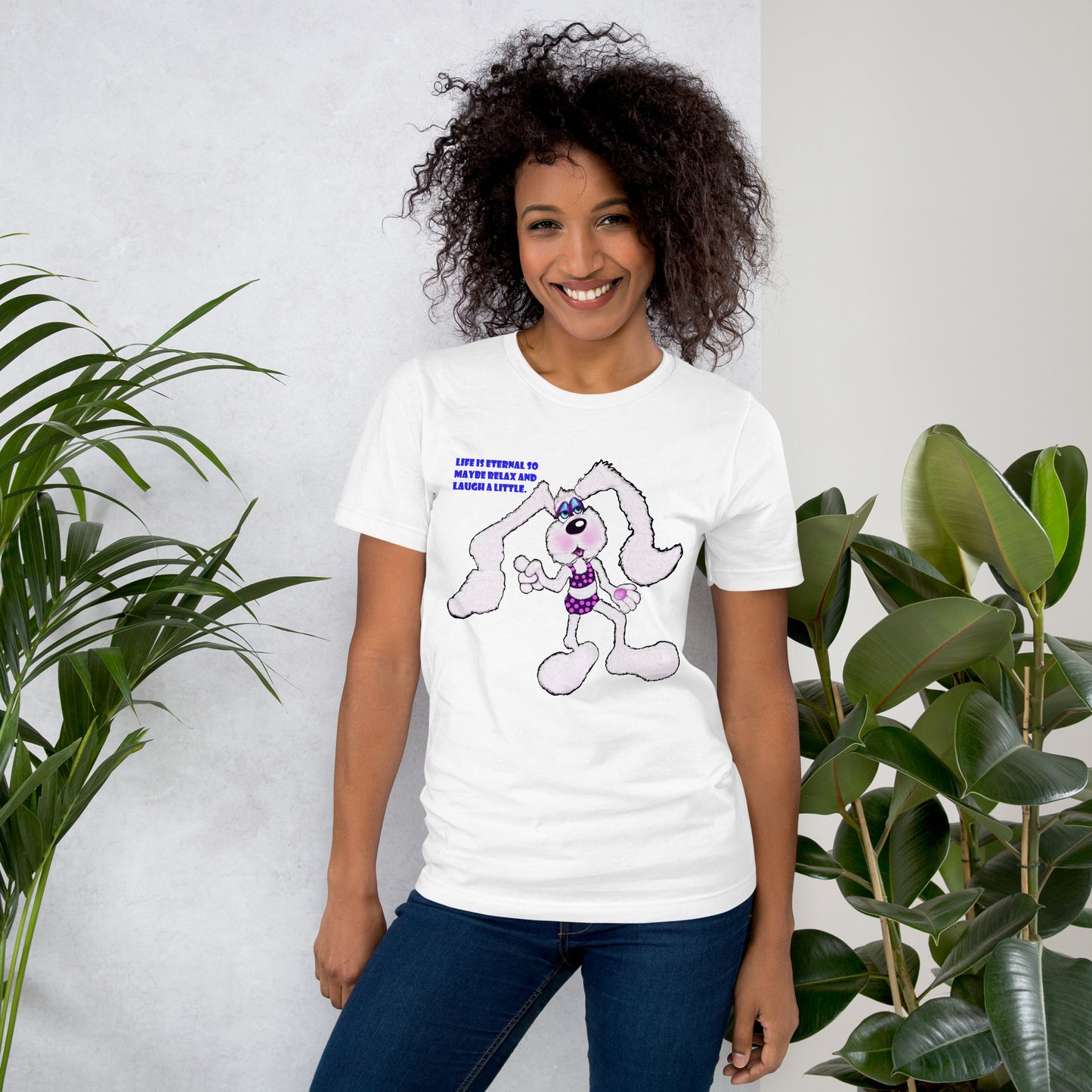 Intergalactic Space Bunny Fun Unisex t-shirt