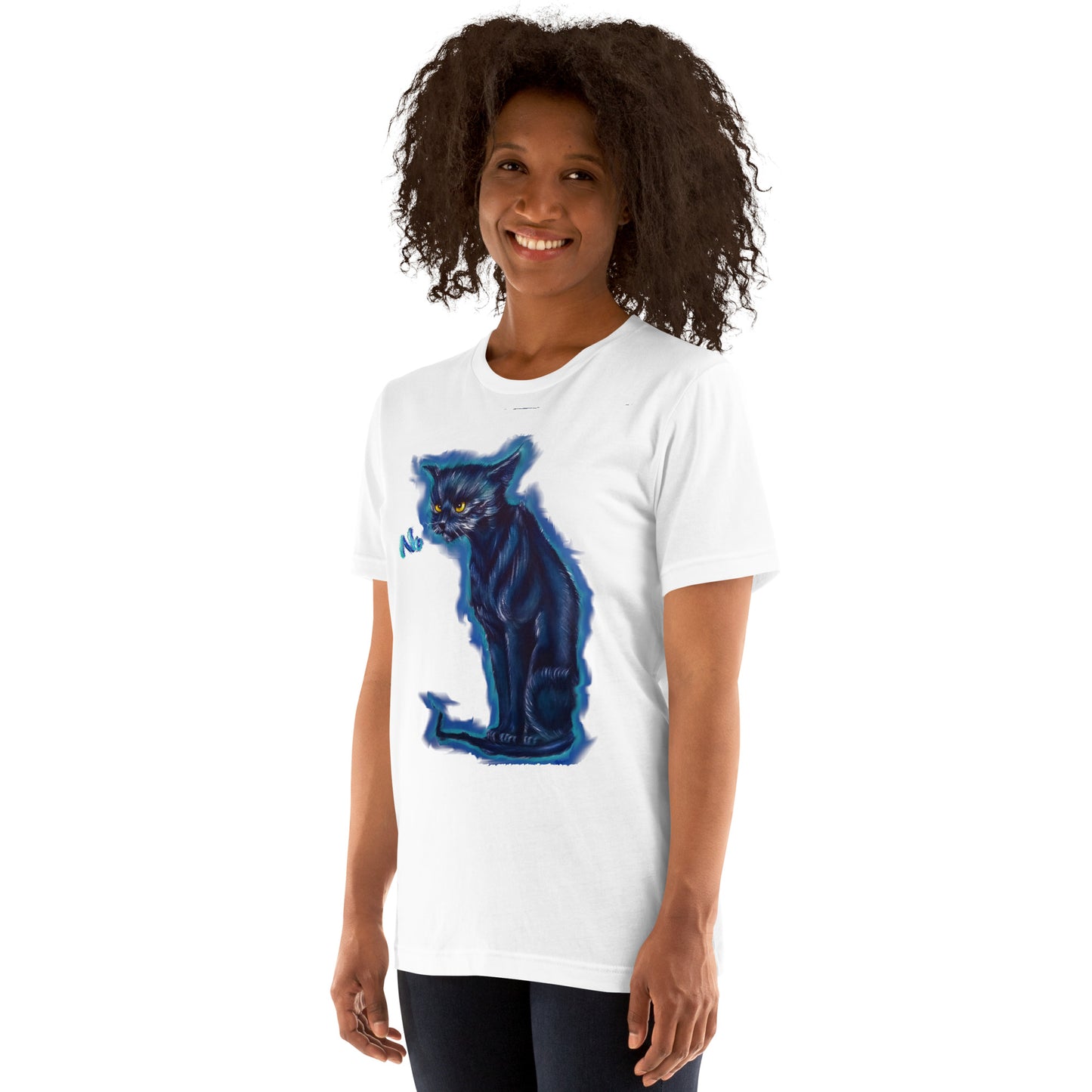 Original art angry cat Unisex t-shirt