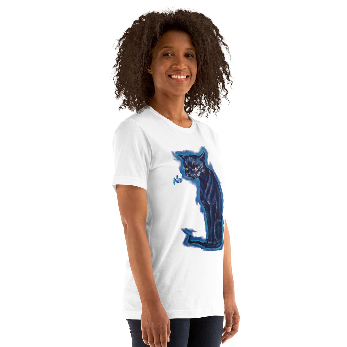 Original art angry cat Unisex t-shirt