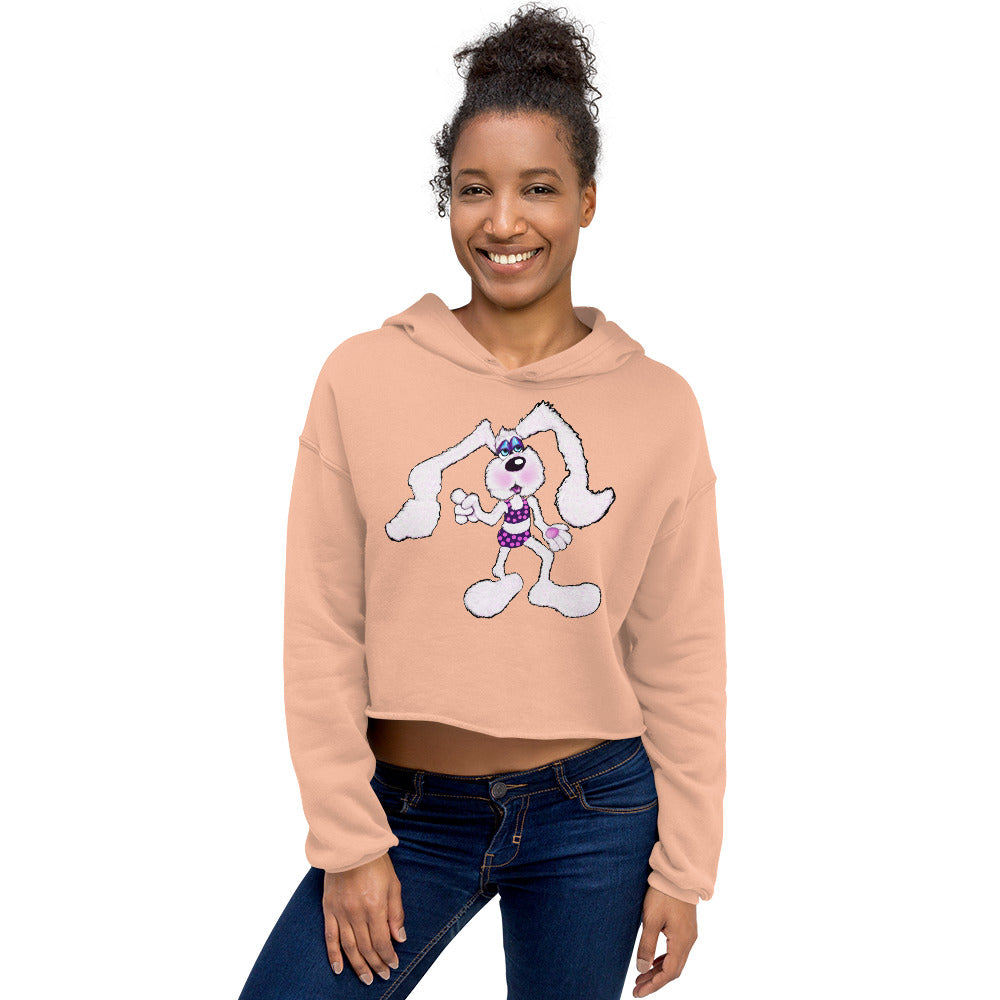 Intergalactic Space Bunny Crop Hoodie