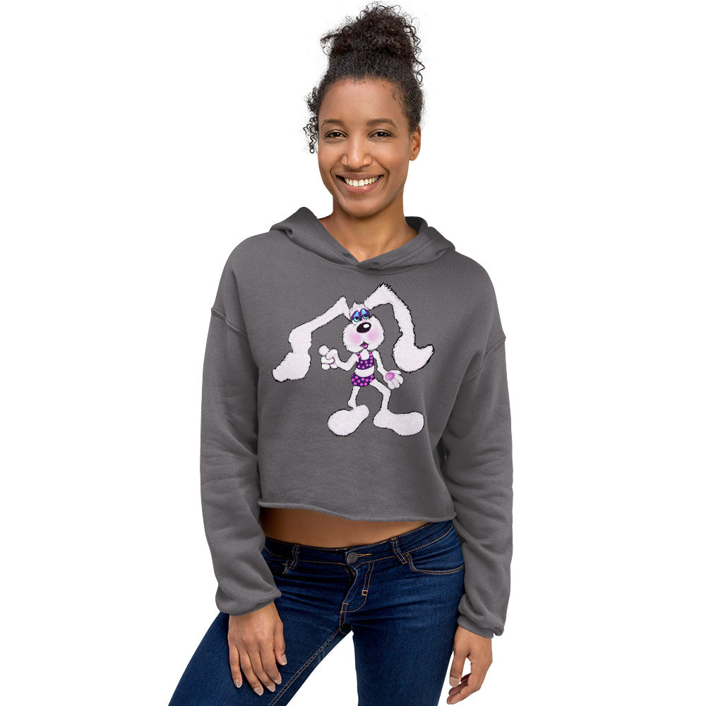 Intergalactic Space Bunny Crop Hoodie