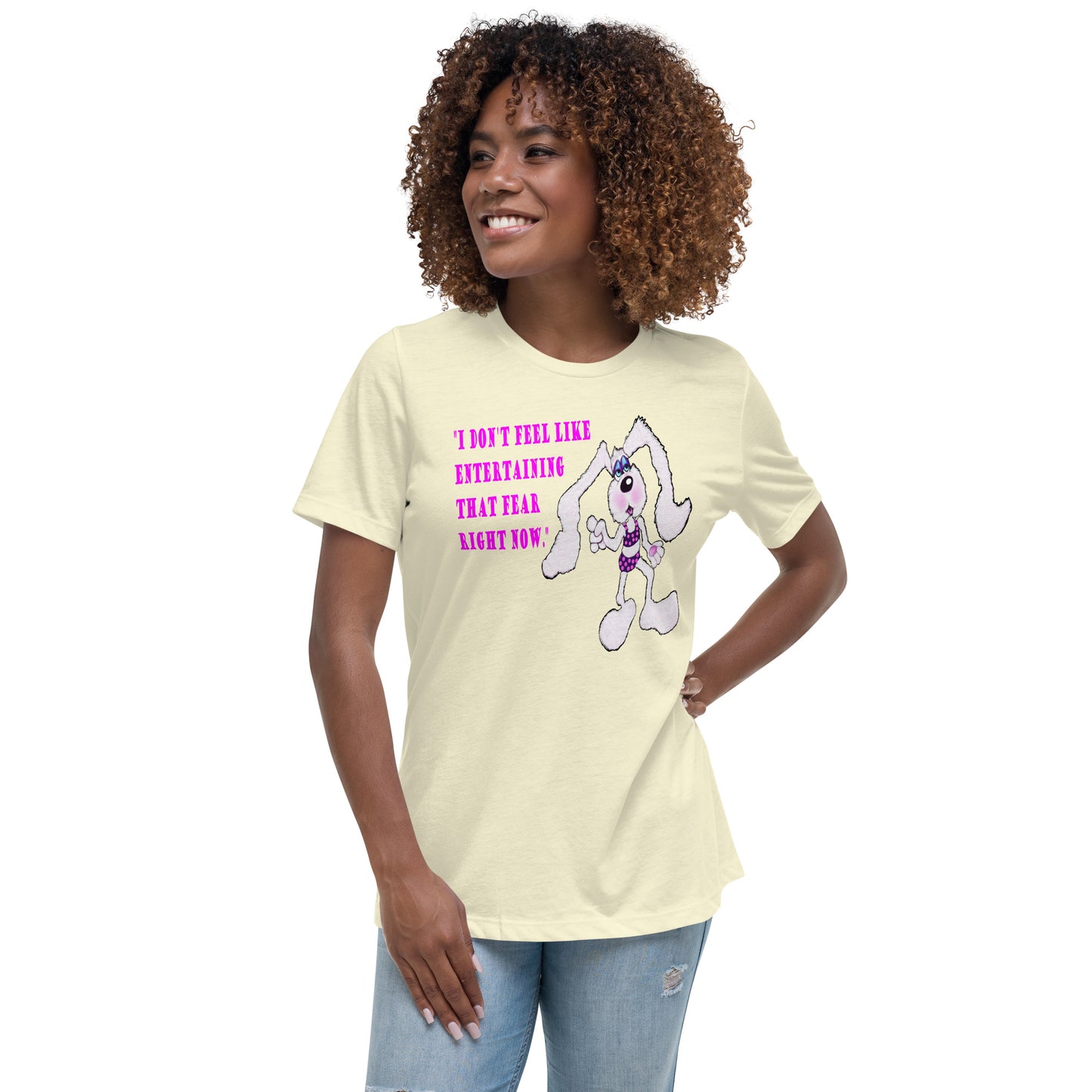 Intergalactic Space Bunny Fun Women's Relaxed T-Shirt