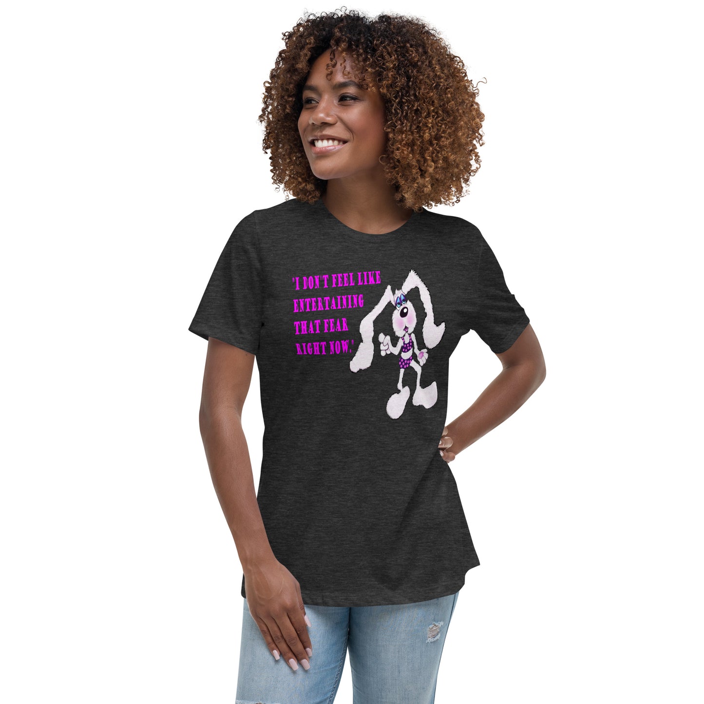 Intergalactic Space Bunny Fun Women's Relaxed T-Shirt