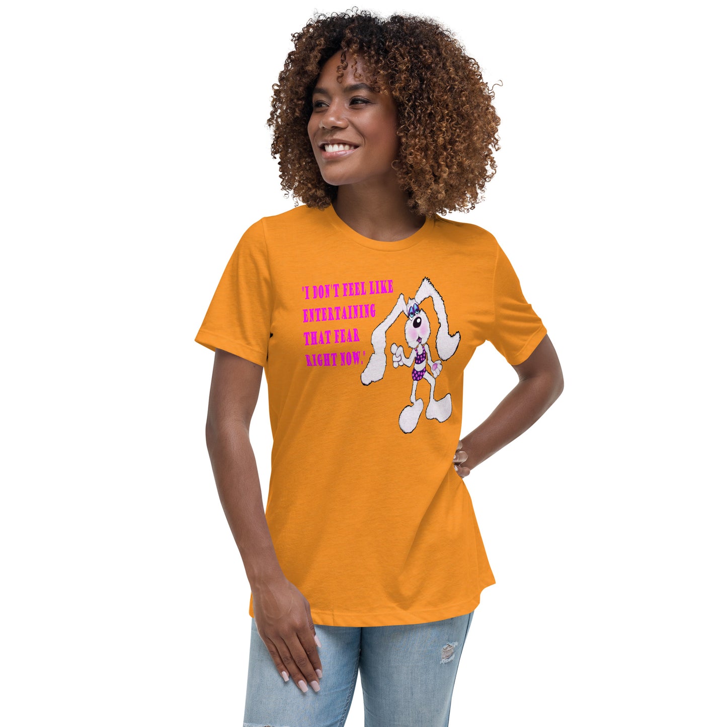 Intergalactic Space Bunny Fun Women's Relaxed T-Shirt