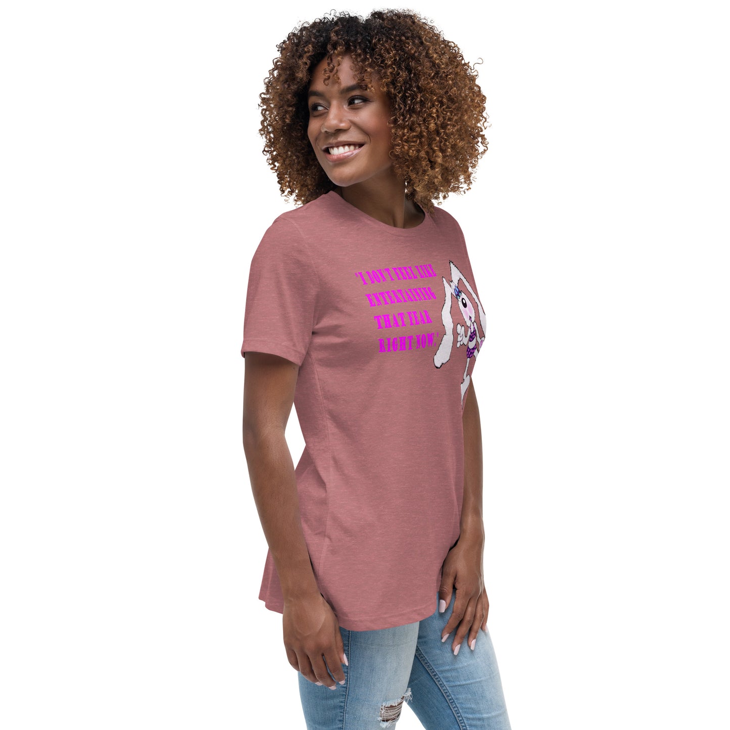 Intergalactic Space Bunny Fun Women's Relaxed T-Shirt