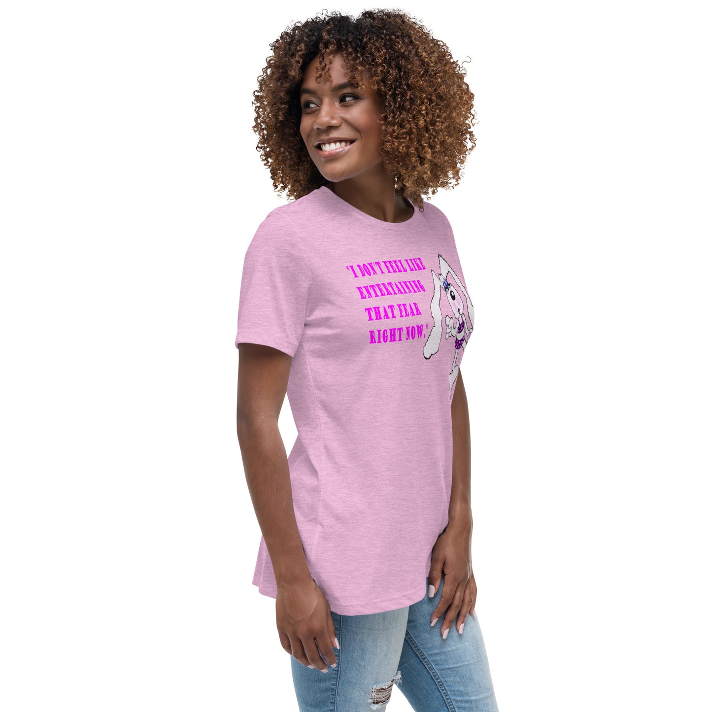 Intergalactic Space Bunny Fun Women's Relaxed T-Shirt