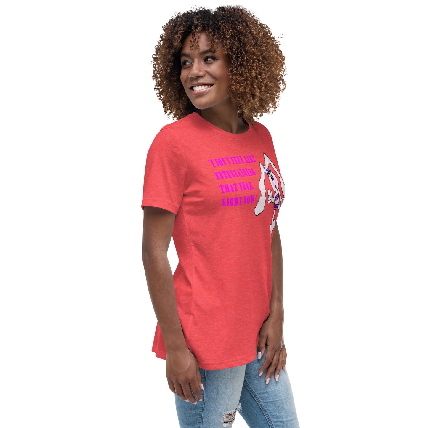 Intergalactic Space Bunny Fun Women's Relaxed T-Shirt