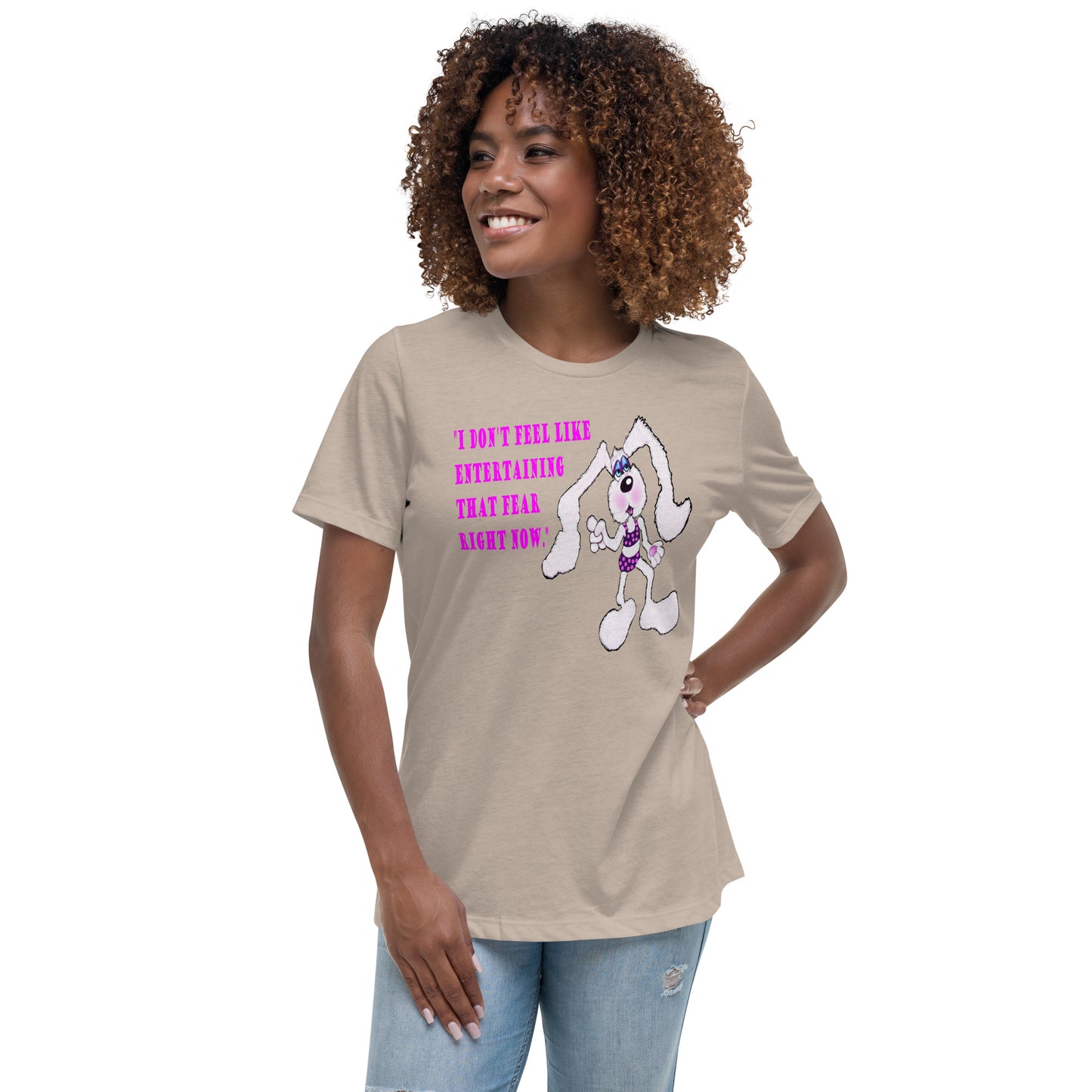 Intergalactic Space Bunny Fun Women's Relaxed T-Shirt